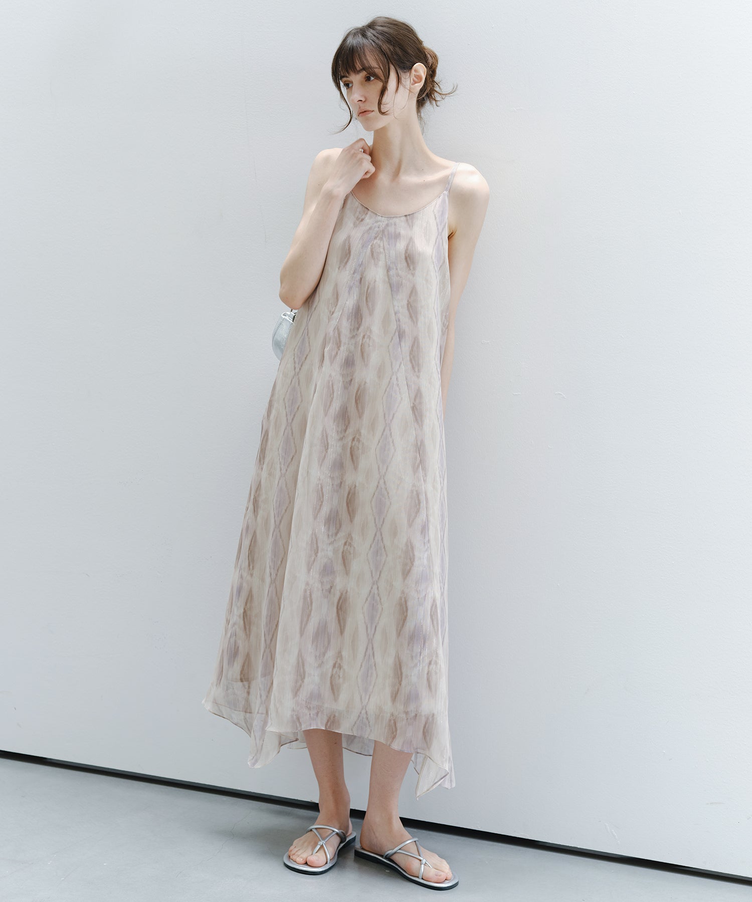 「7月上旬～中旬出荷」Abstract Art Print Cami Dress