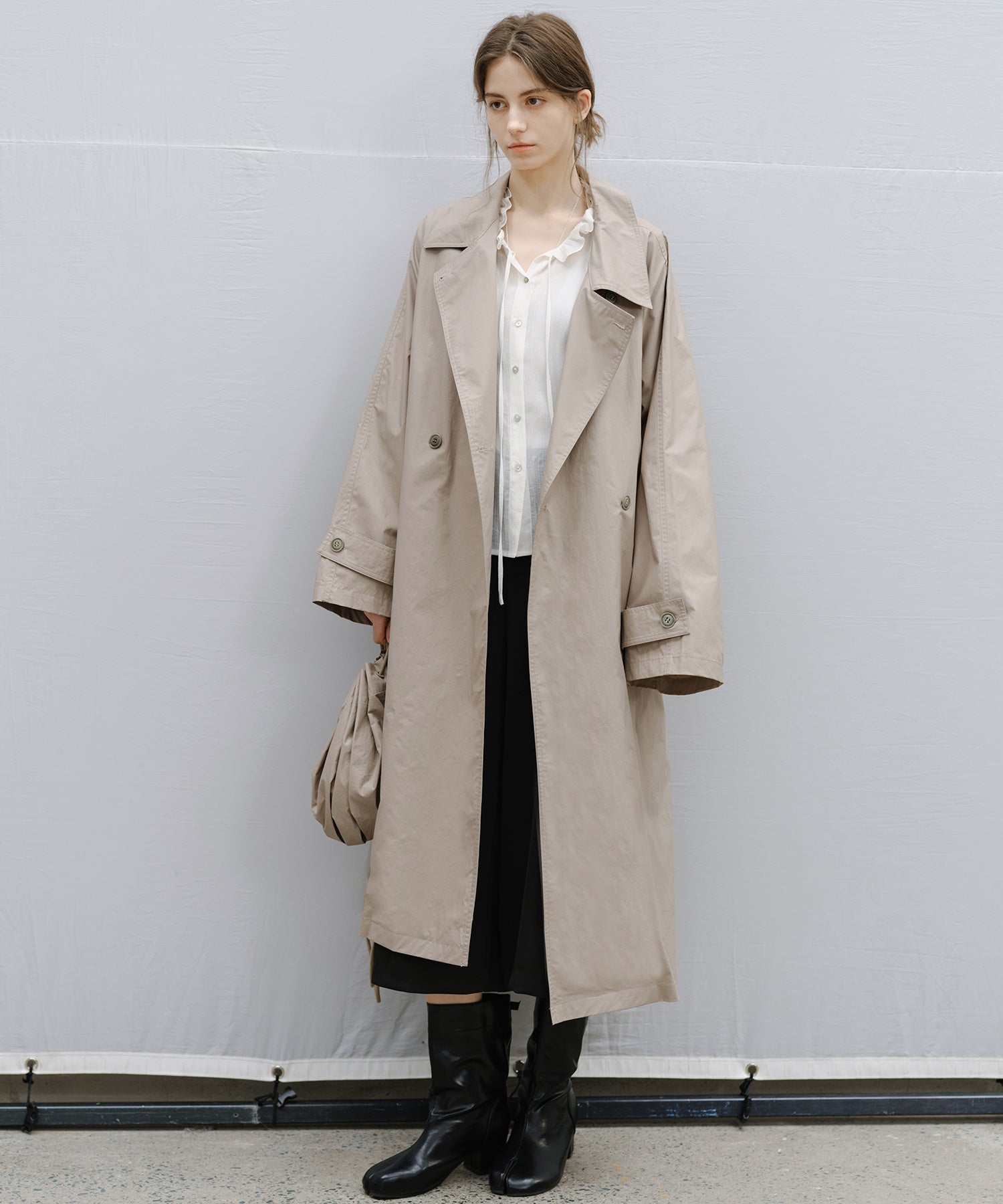 "Shipping late February to early March" Oversized Belted Long Trench Coat