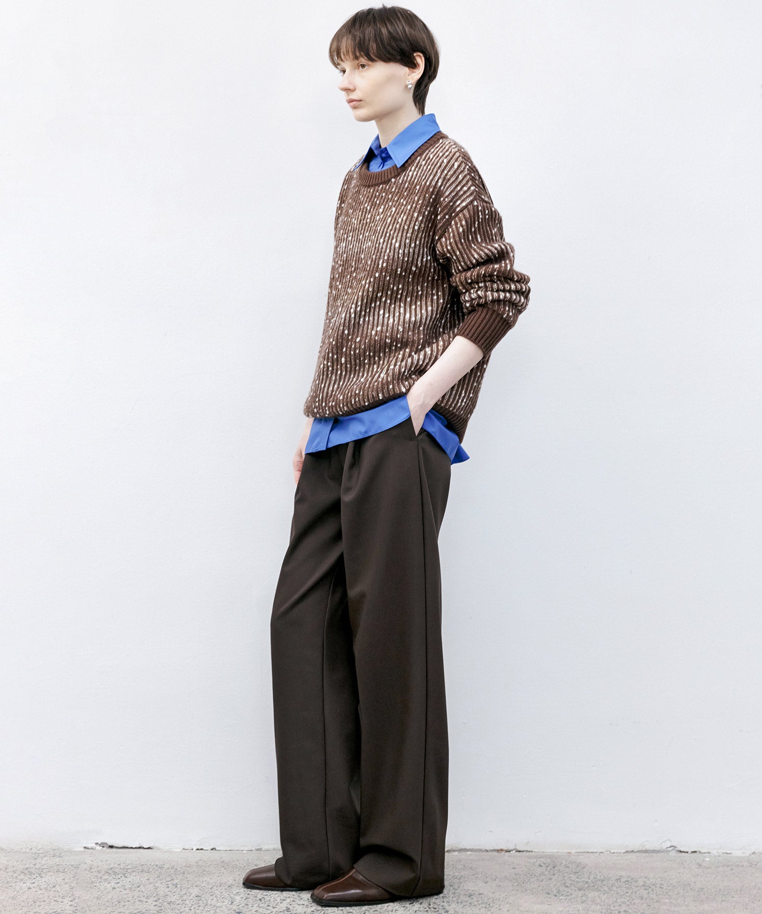 Cozy Snowflake Crew Neck Knit Sweater