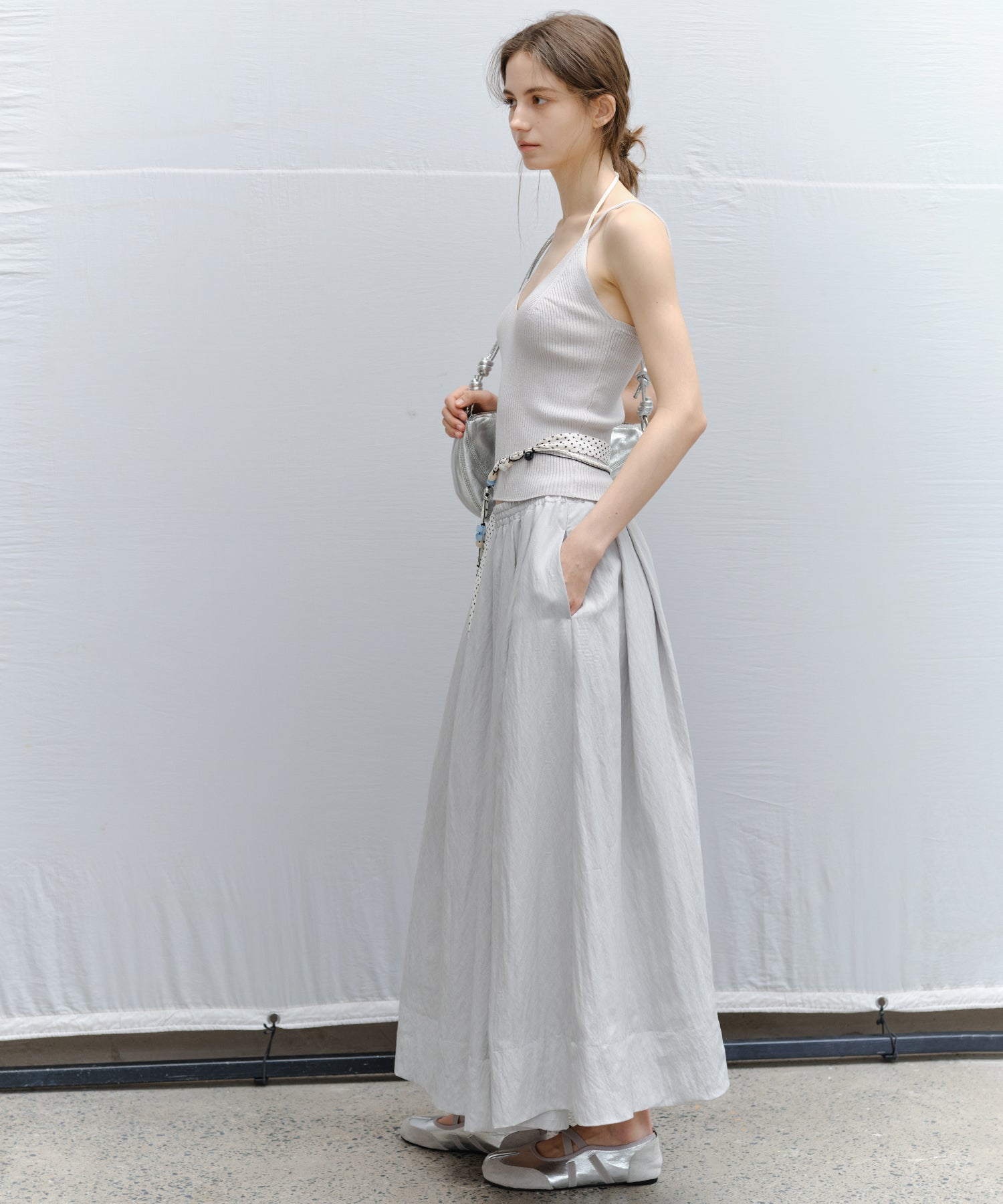 Flared Long Skirt