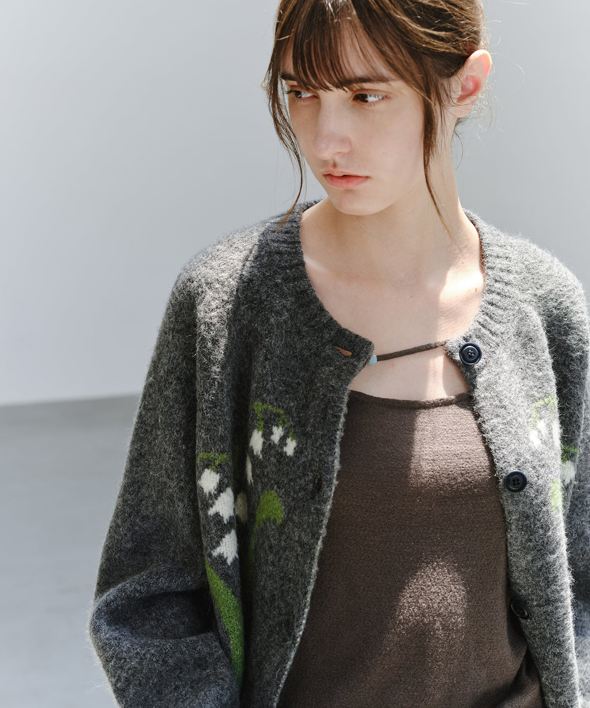「10月下旬出荷予定」Lily of the Valley Jacquard Knit Cardigan