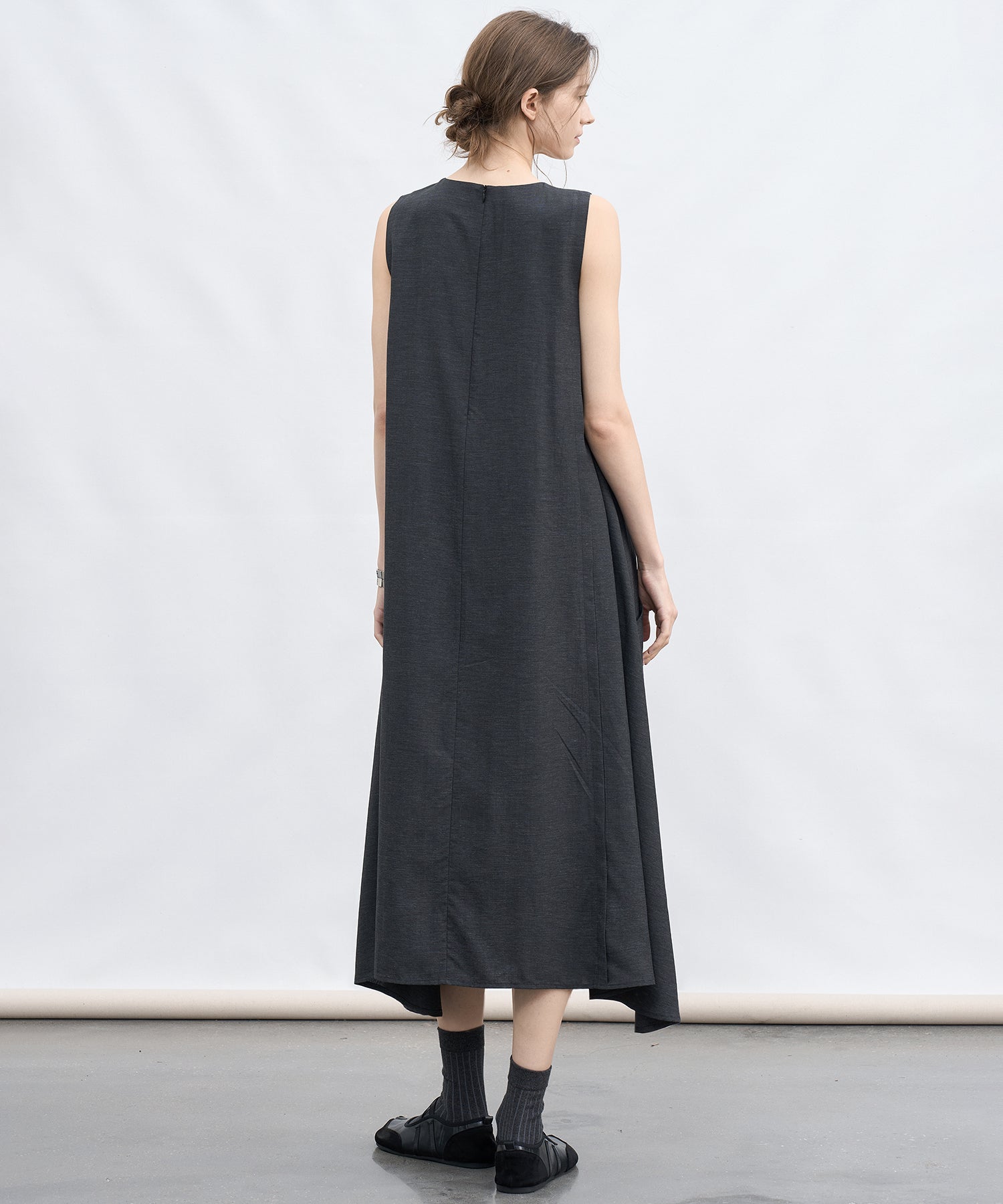 Sleeveless V-Neck A-Line Dress