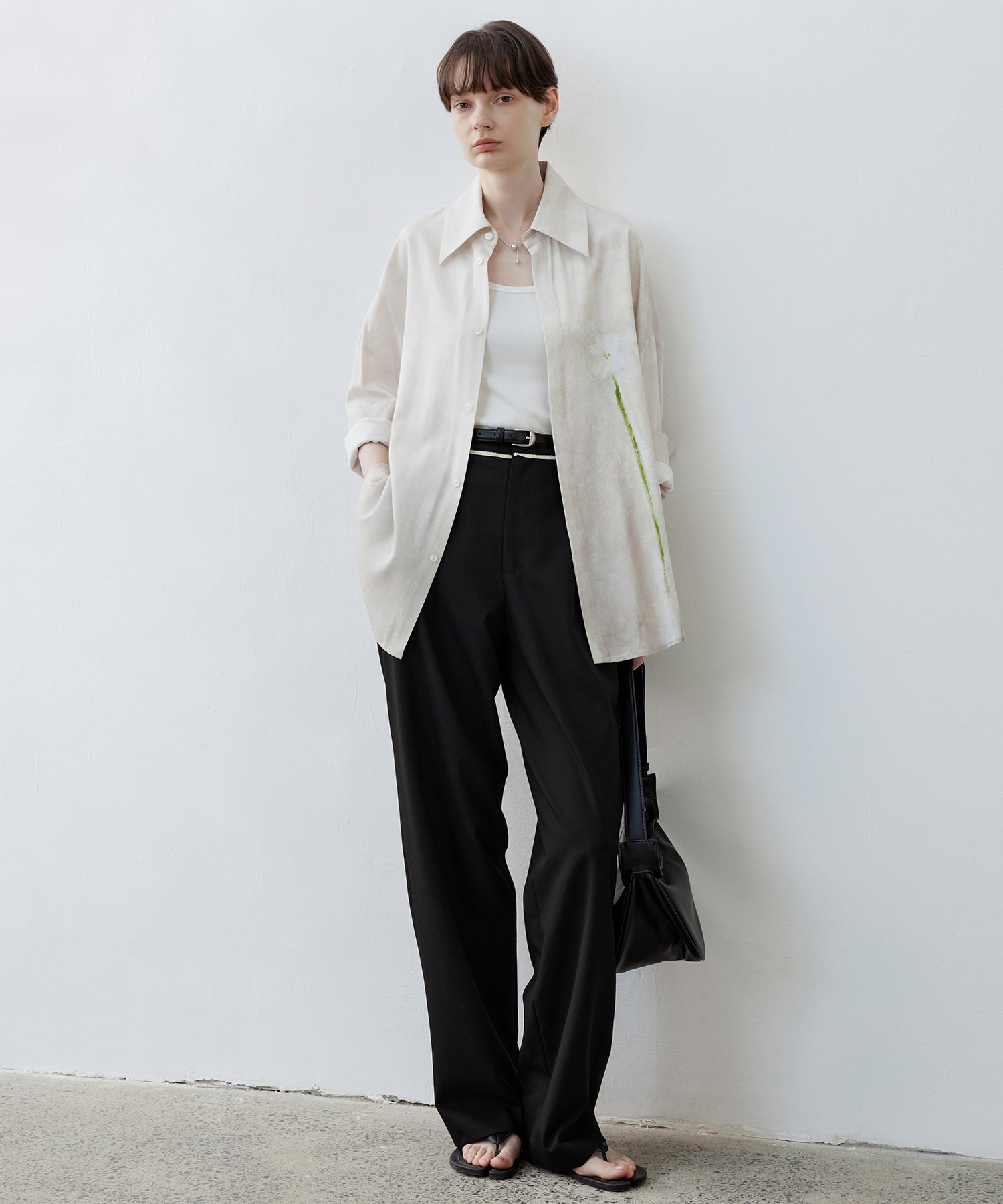 Floral Print Oversized Shirt