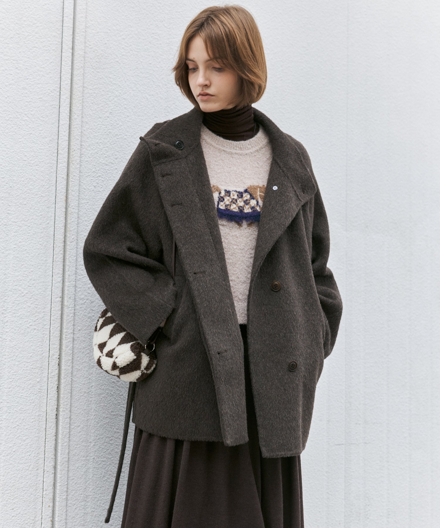 Pony Jacquard Crewneck Knit Sweater