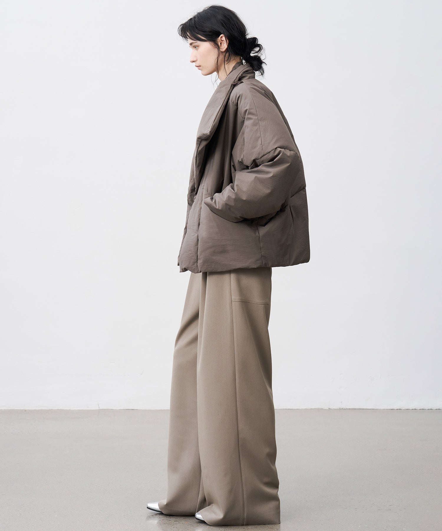Deconstructed Wrap Down Oversized Coat