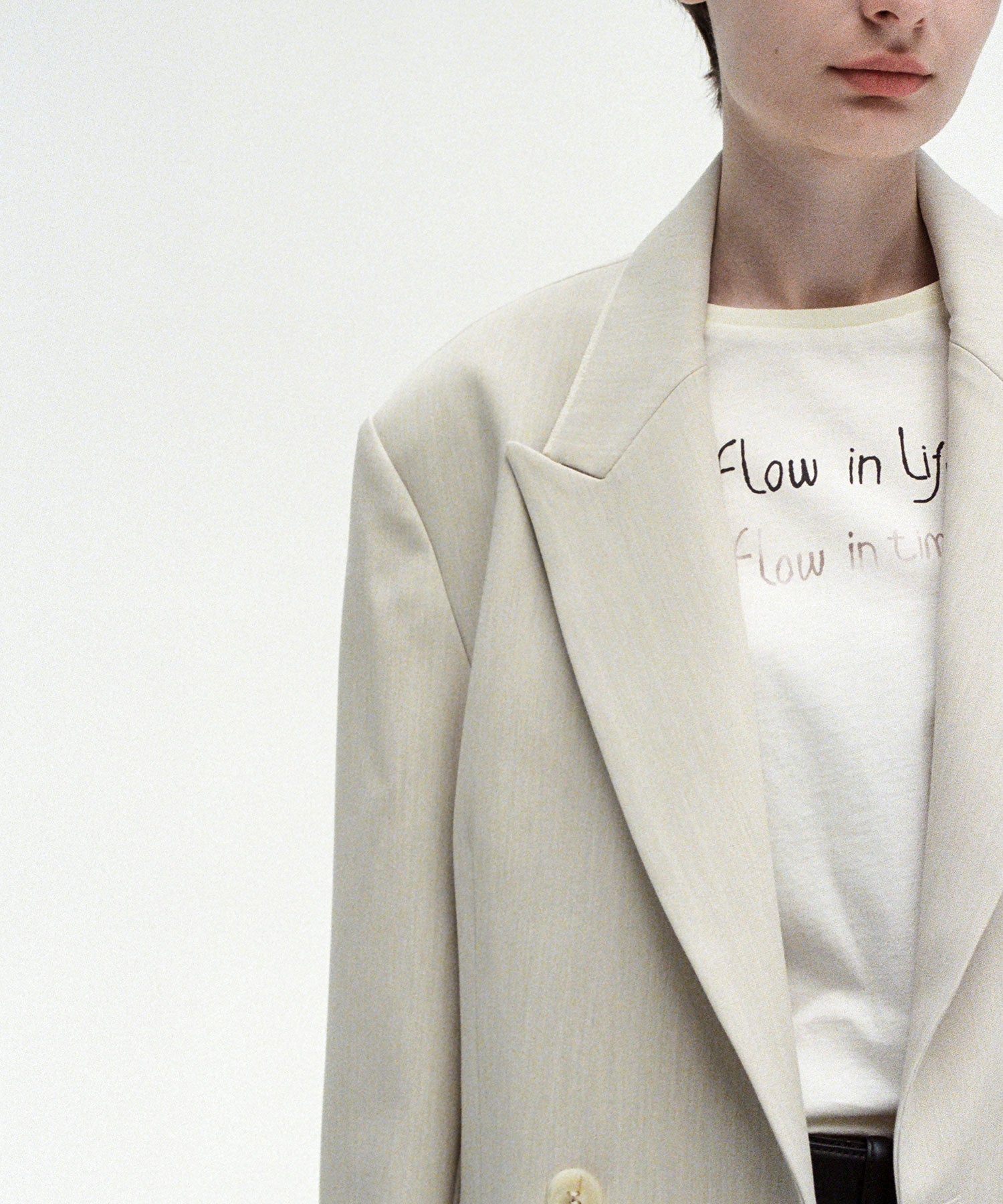 Notch Collar Boxy Jacket