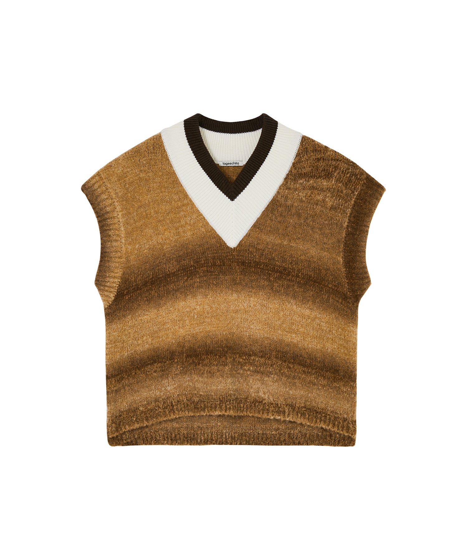 V-Shape Gradient Knit Tank Top