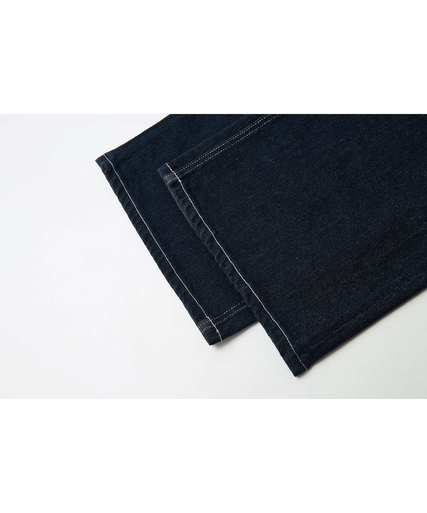 Drawstring Straight Washed Denim Pants