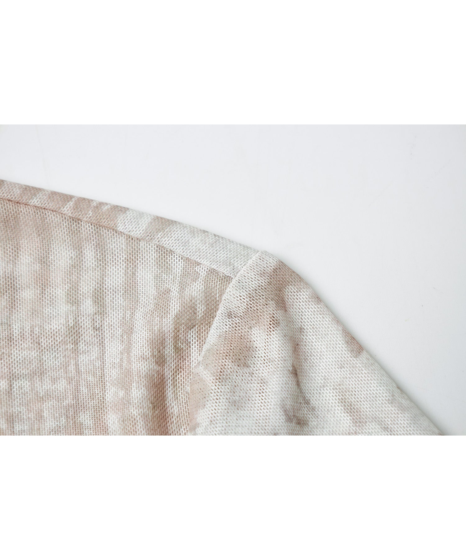 Digital Art Mesh Top – Sheer Mock Neck Fitted Layer