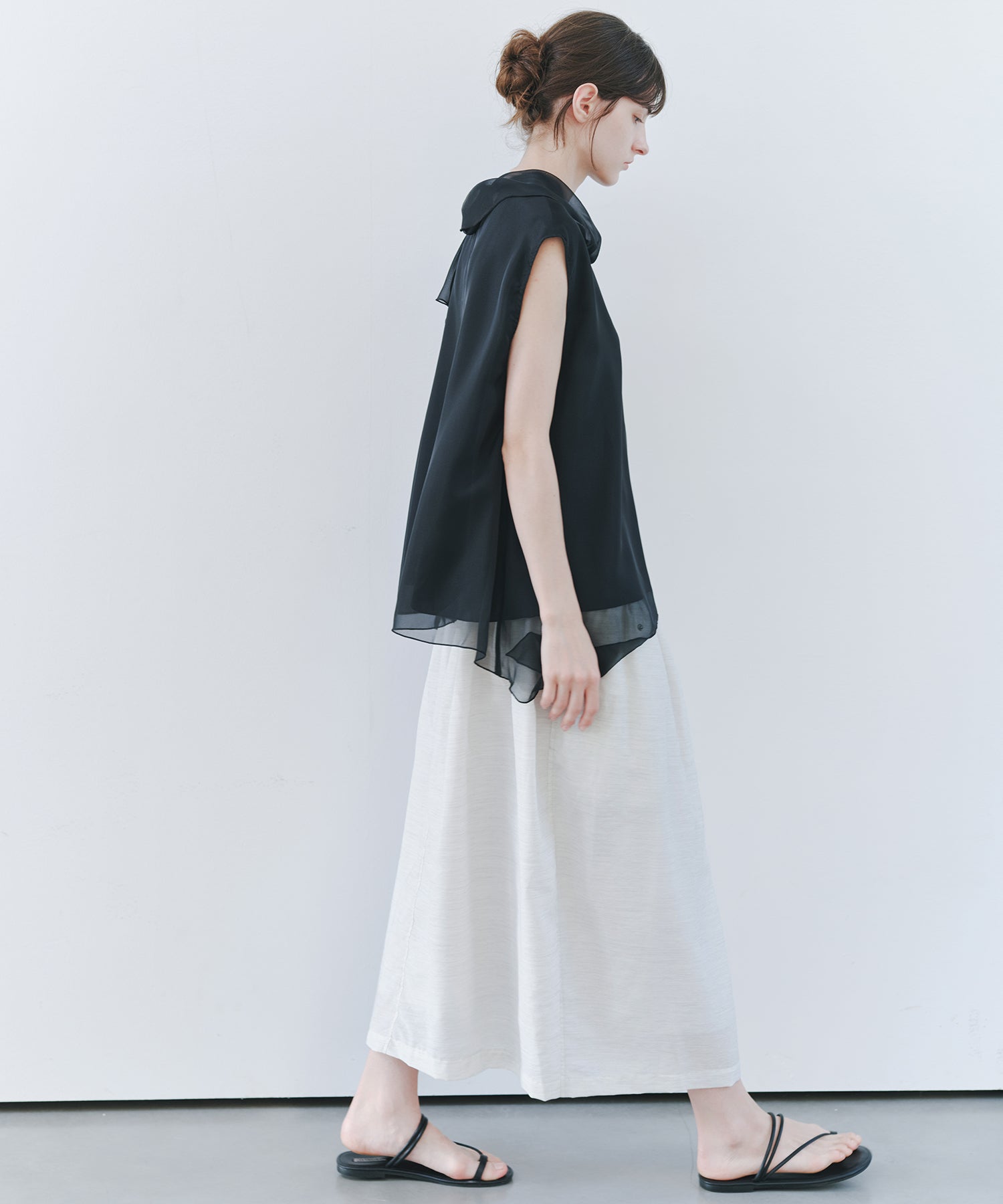「7月上旬～中旬出荷」Linen-Like Balloon Skirt