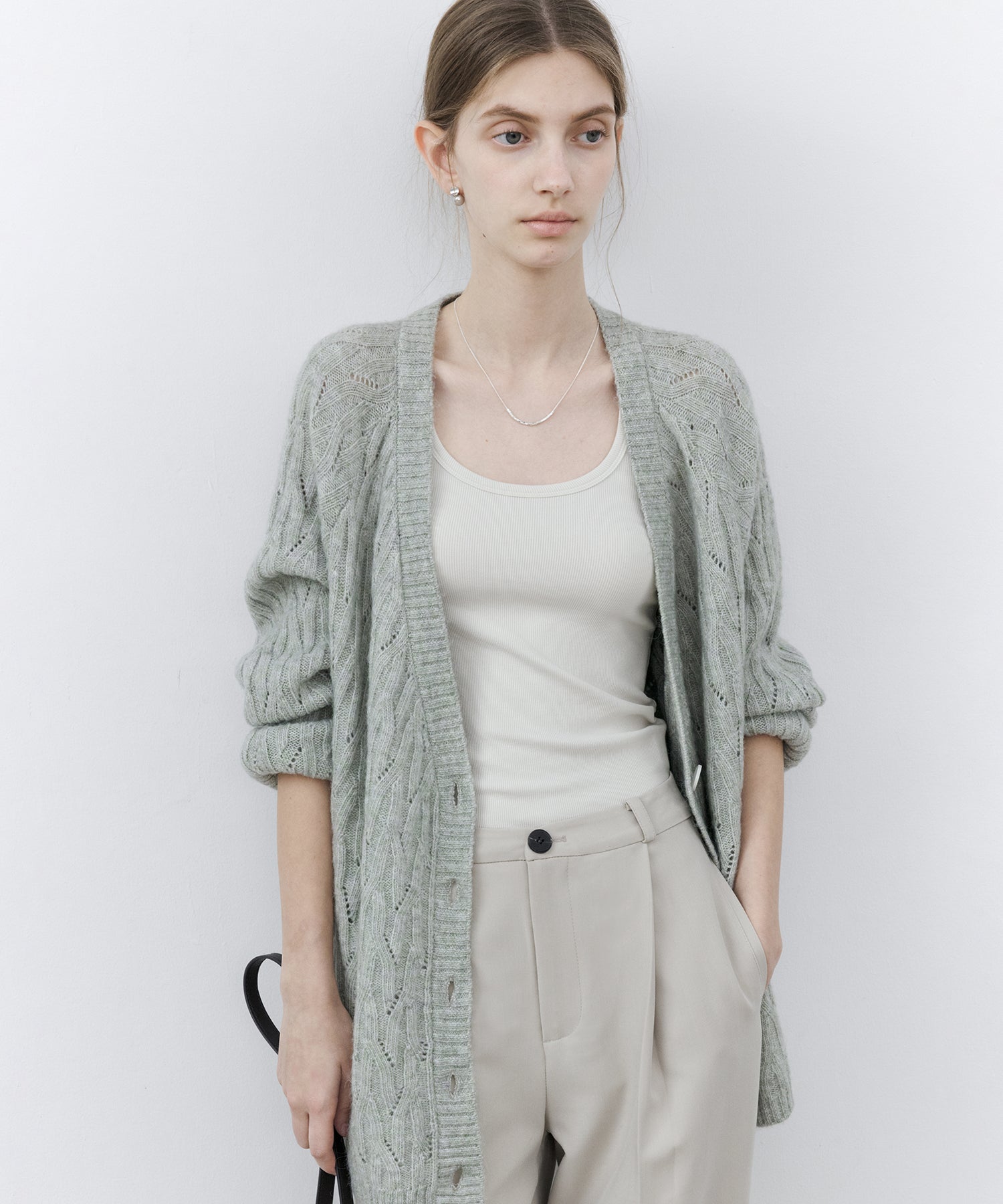 Stretch Ribbed U-Neck Tank Top