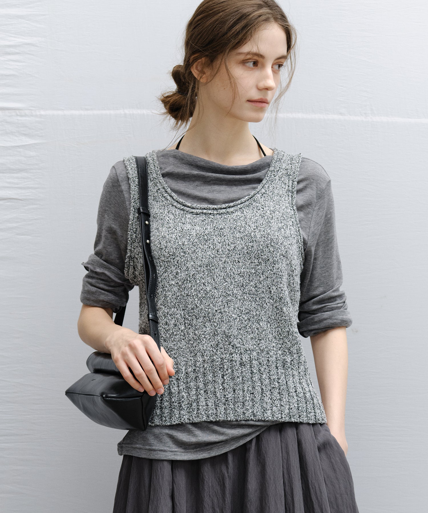 “Shipping in early March” Marl Knit Tank Vest