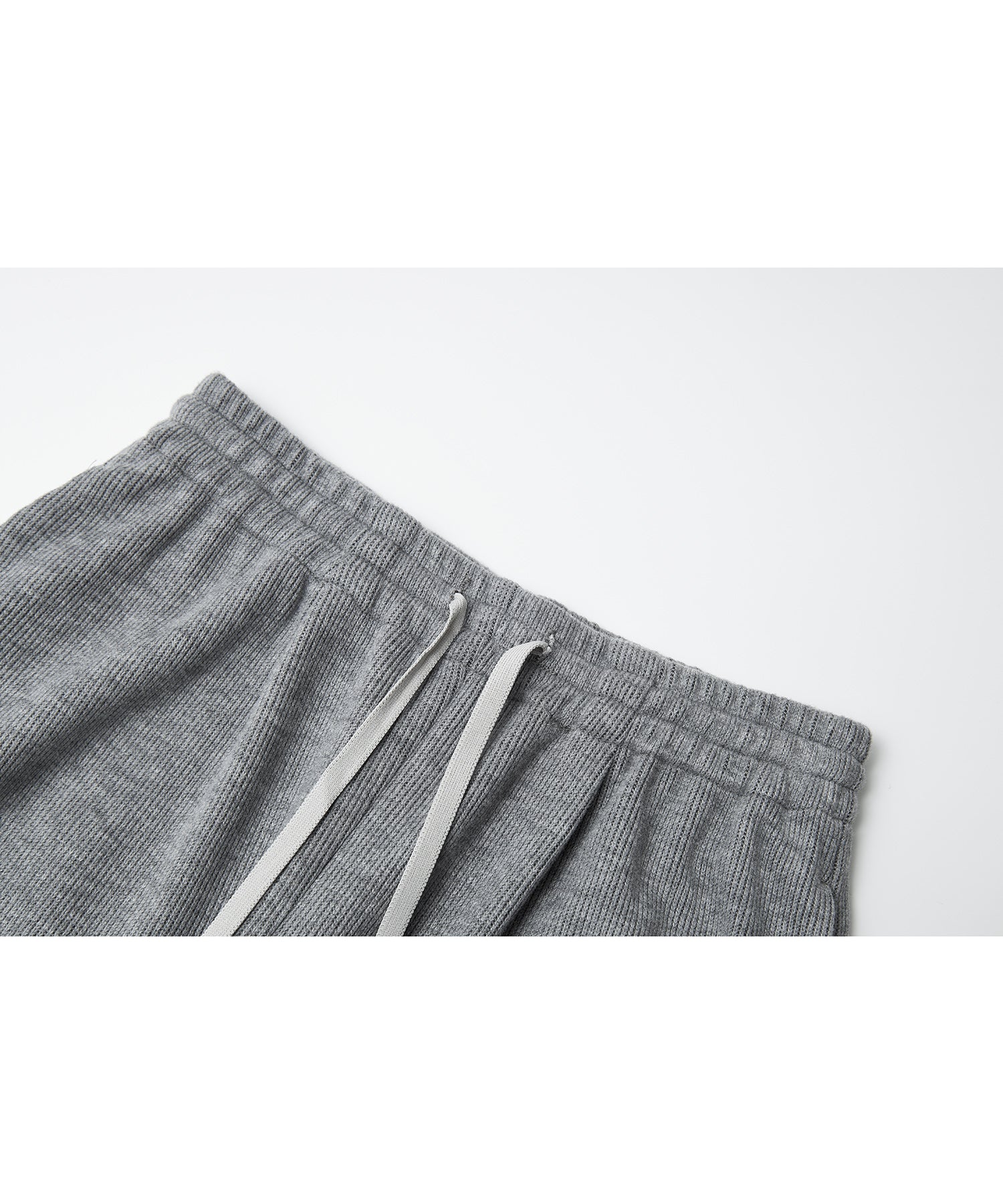 Knit Fleece Drawstring Wide Pants