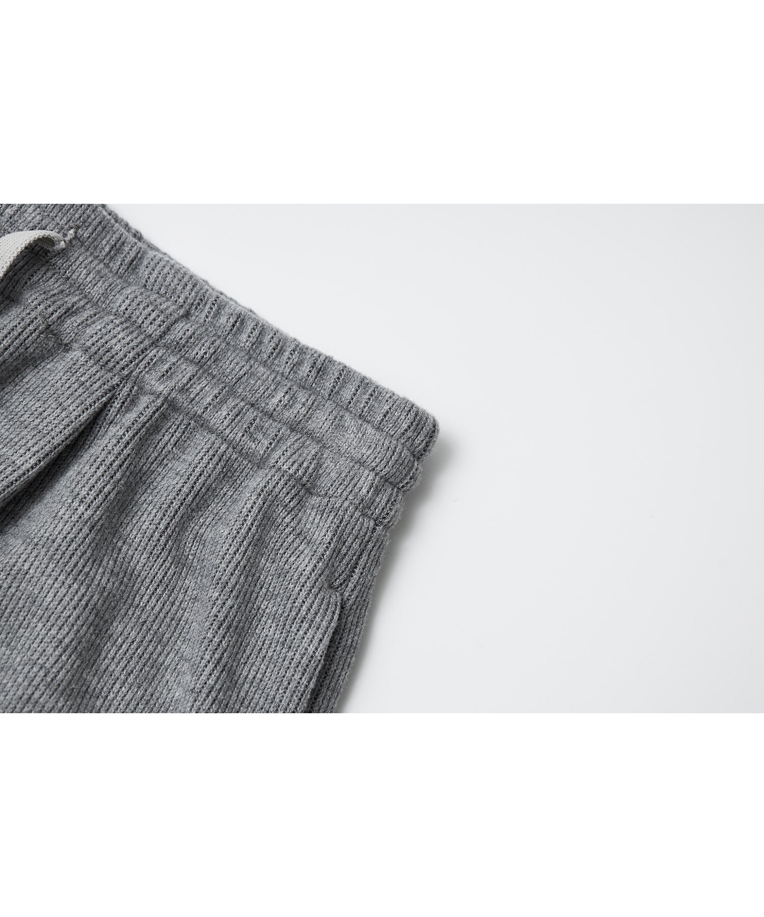 Knit Fleece Drawstring Wide Pants