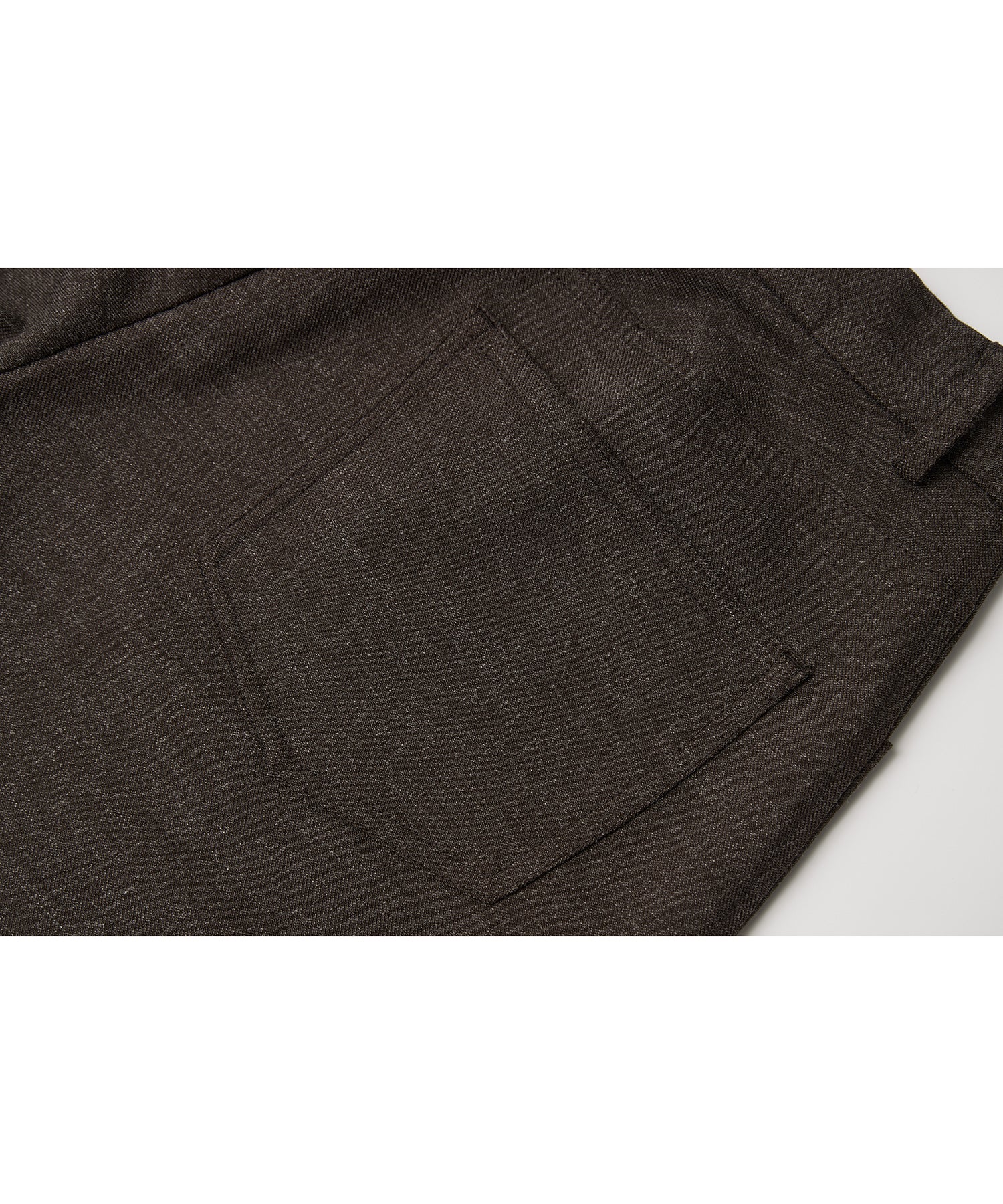 Textured Low-Rise Wide Straight Curved Pants