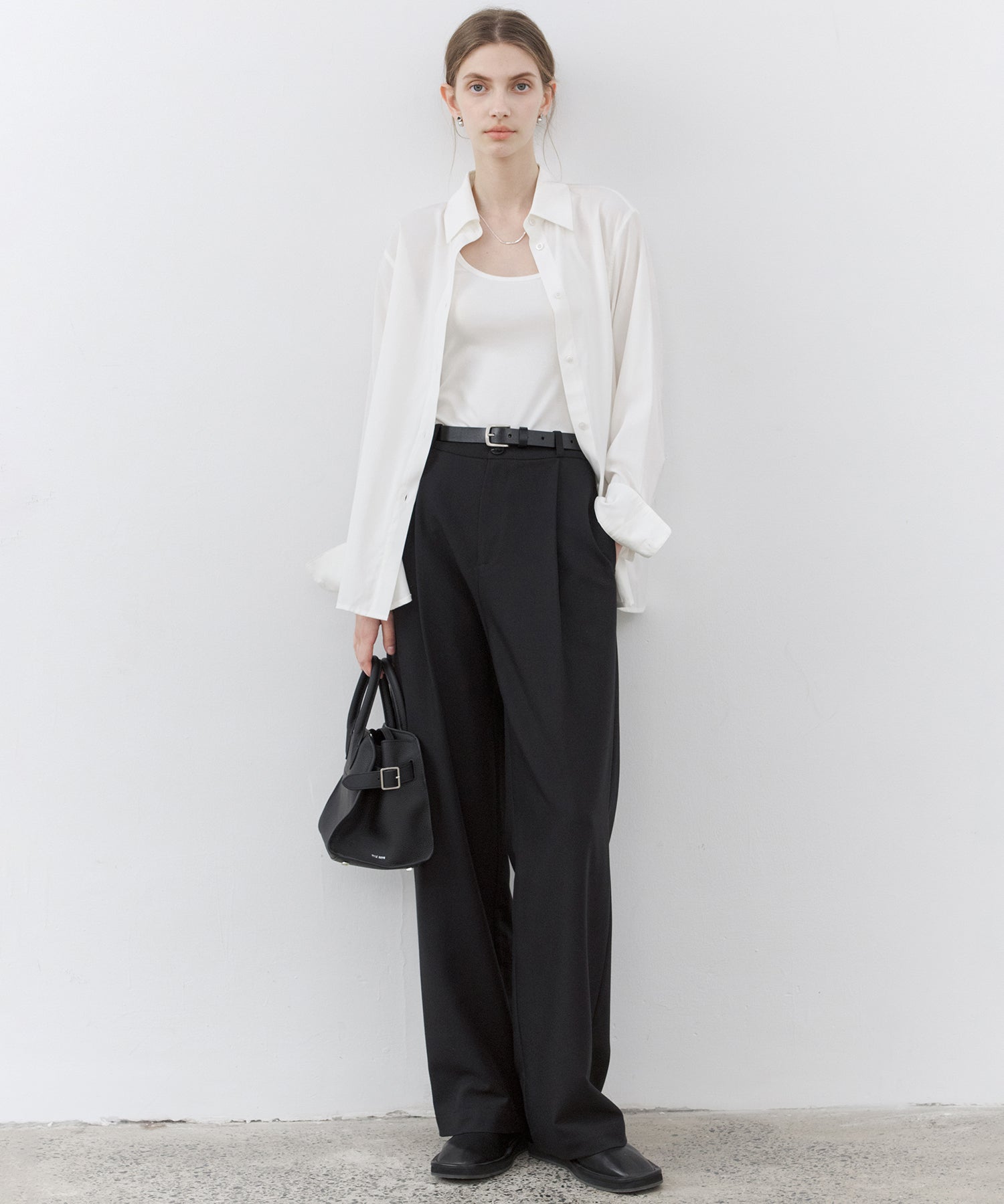 Stretch Ribbed U-Neck Tank Top