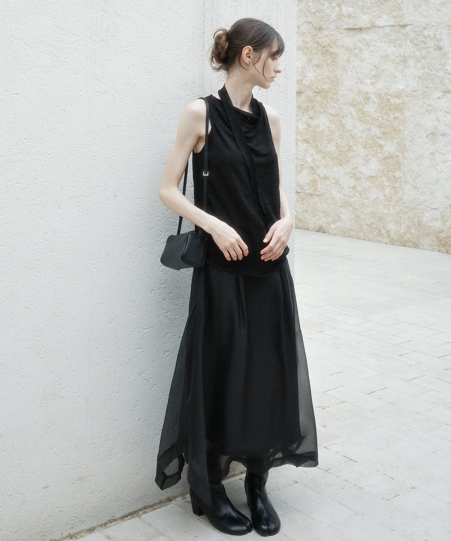 「6月上旬～中旬出荷」Organza Layered Long Skirt