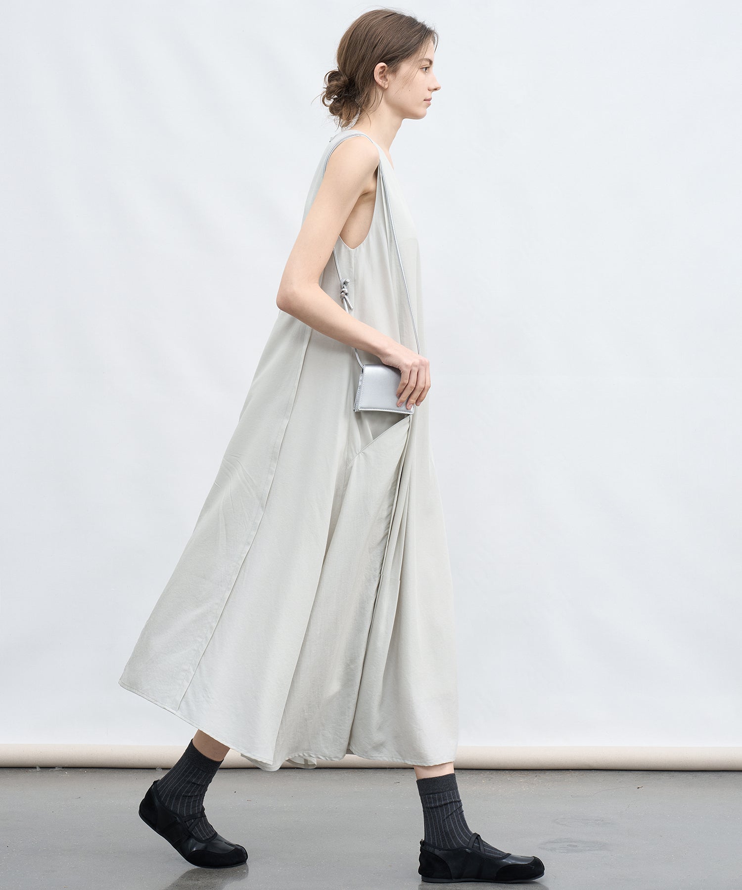 Sleeveless V-Neck A-Line Dress