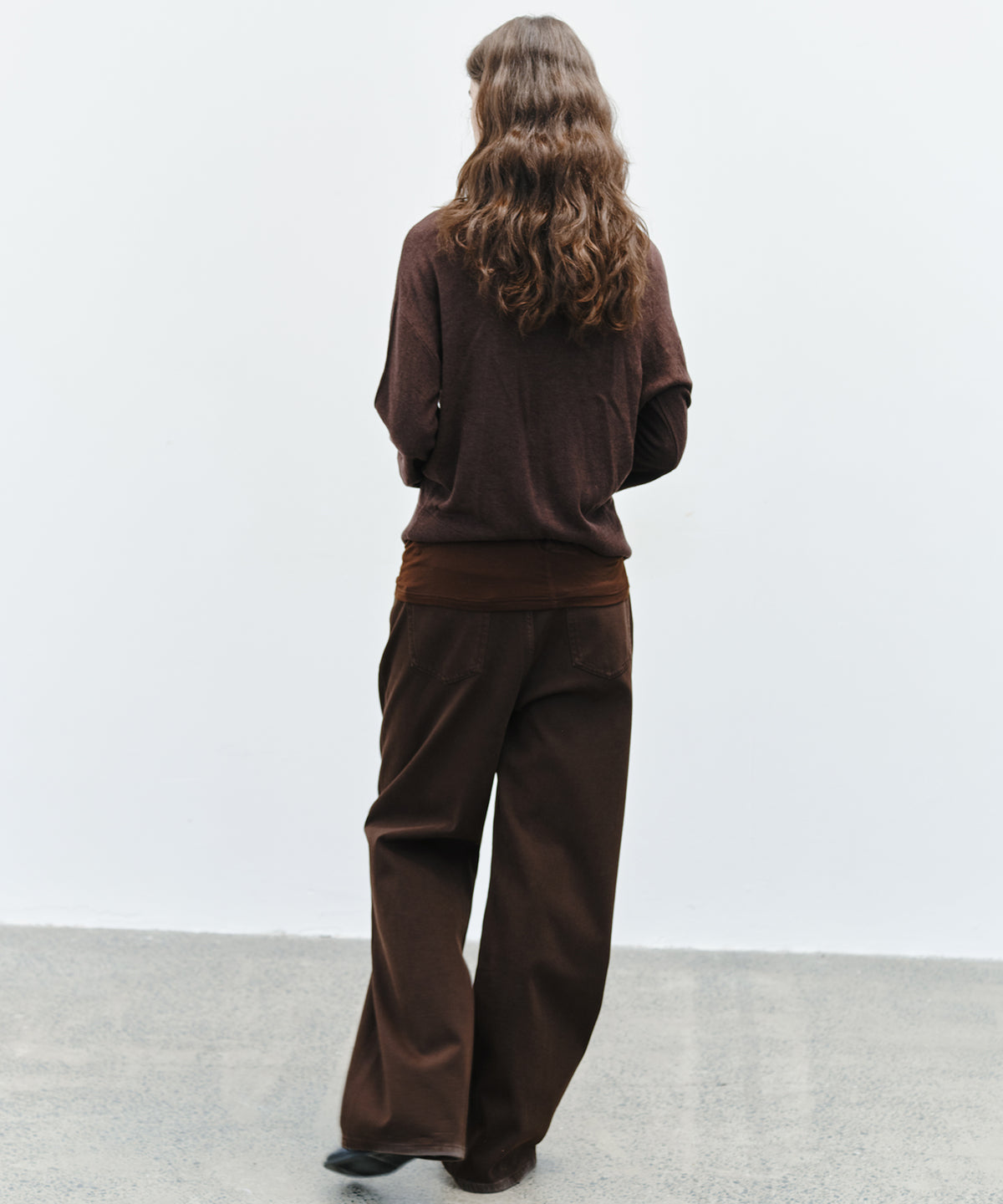 「10月下旬出荷予定」Wool Silk High Neck Button Knit Cardigan