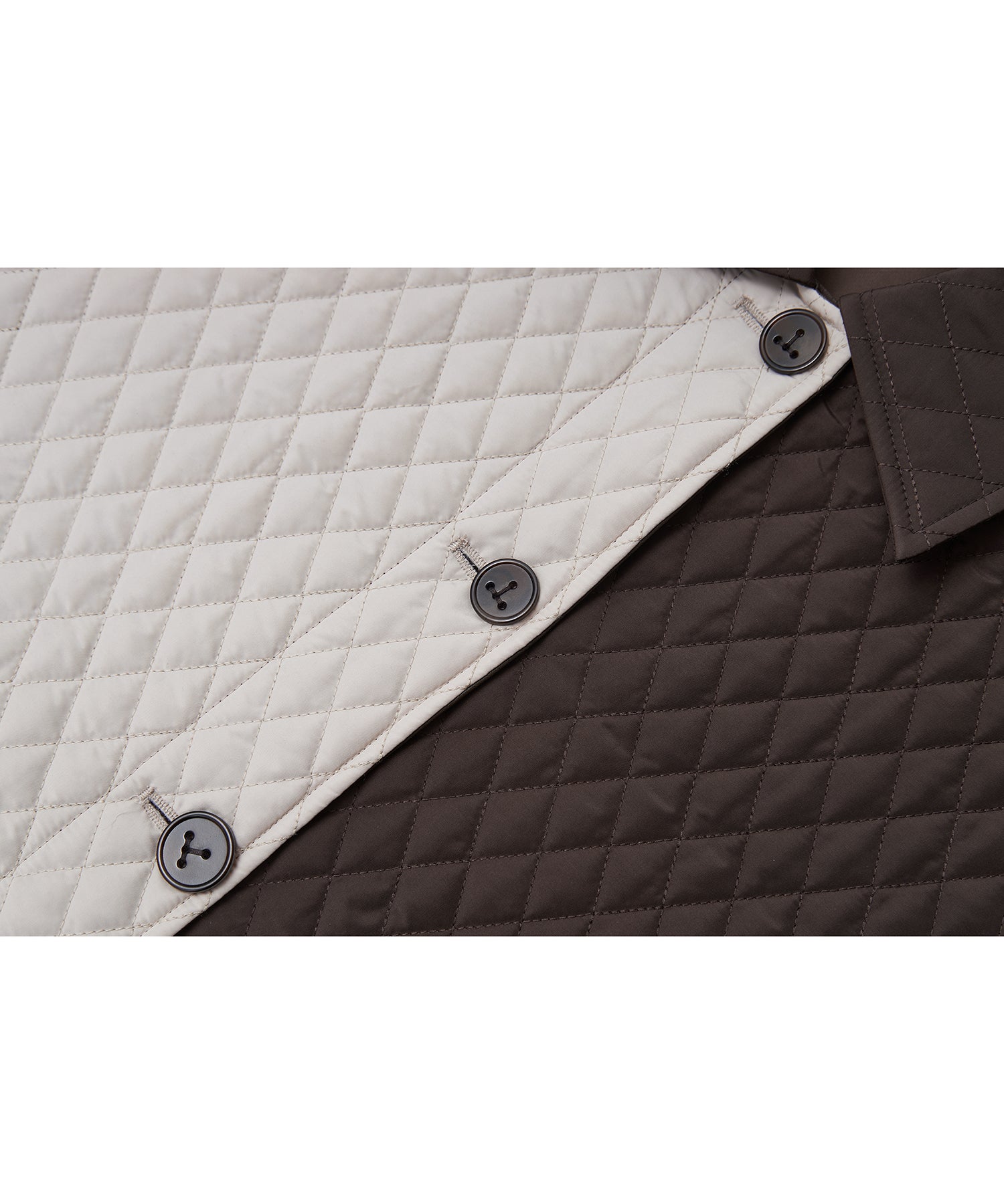 Geometric Colorblock Quilted Jacket