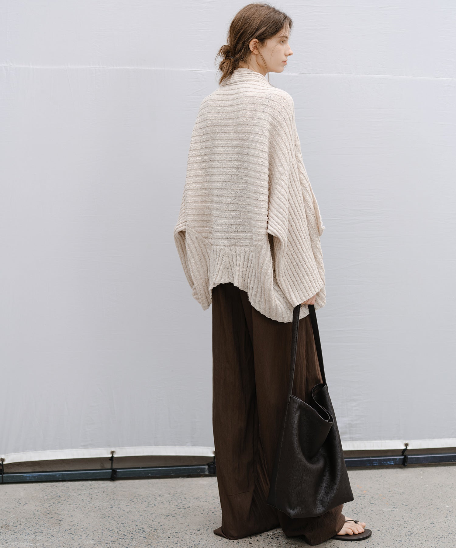 “Shipping from late February to early March” Chunky Draped Knit Cardigan