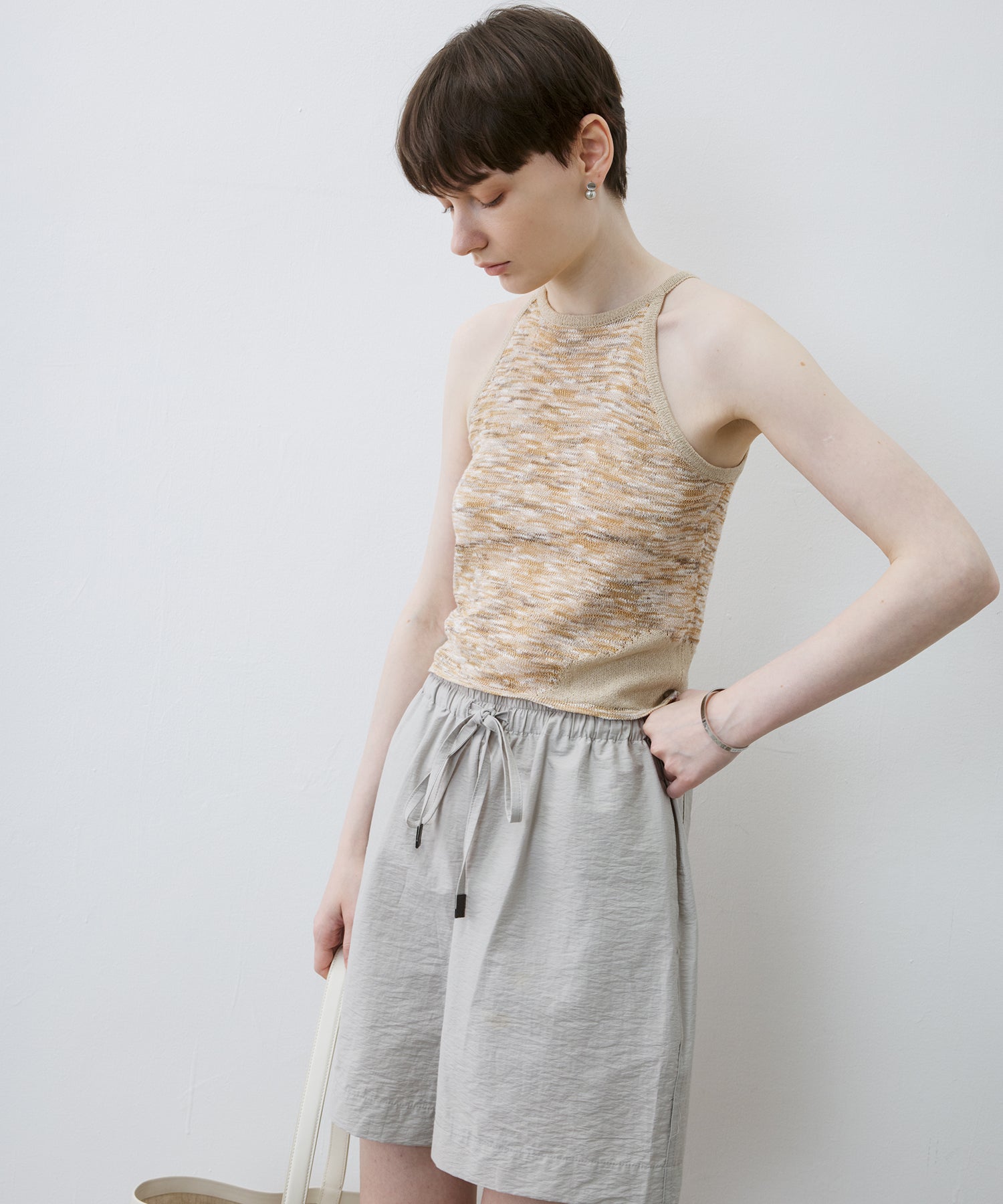 Melange Knit Halter Tank