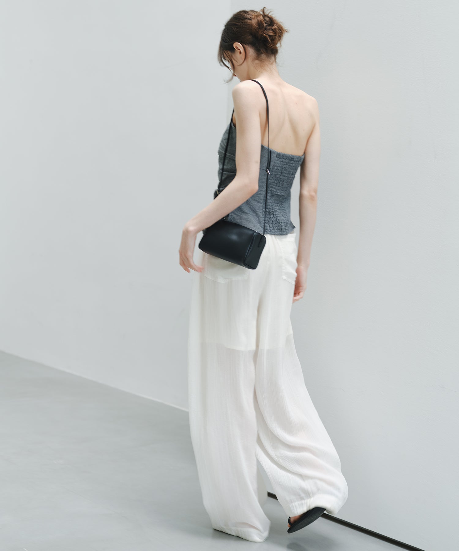 「7月上旬～中旬出荷」Shirred Bandeau Top