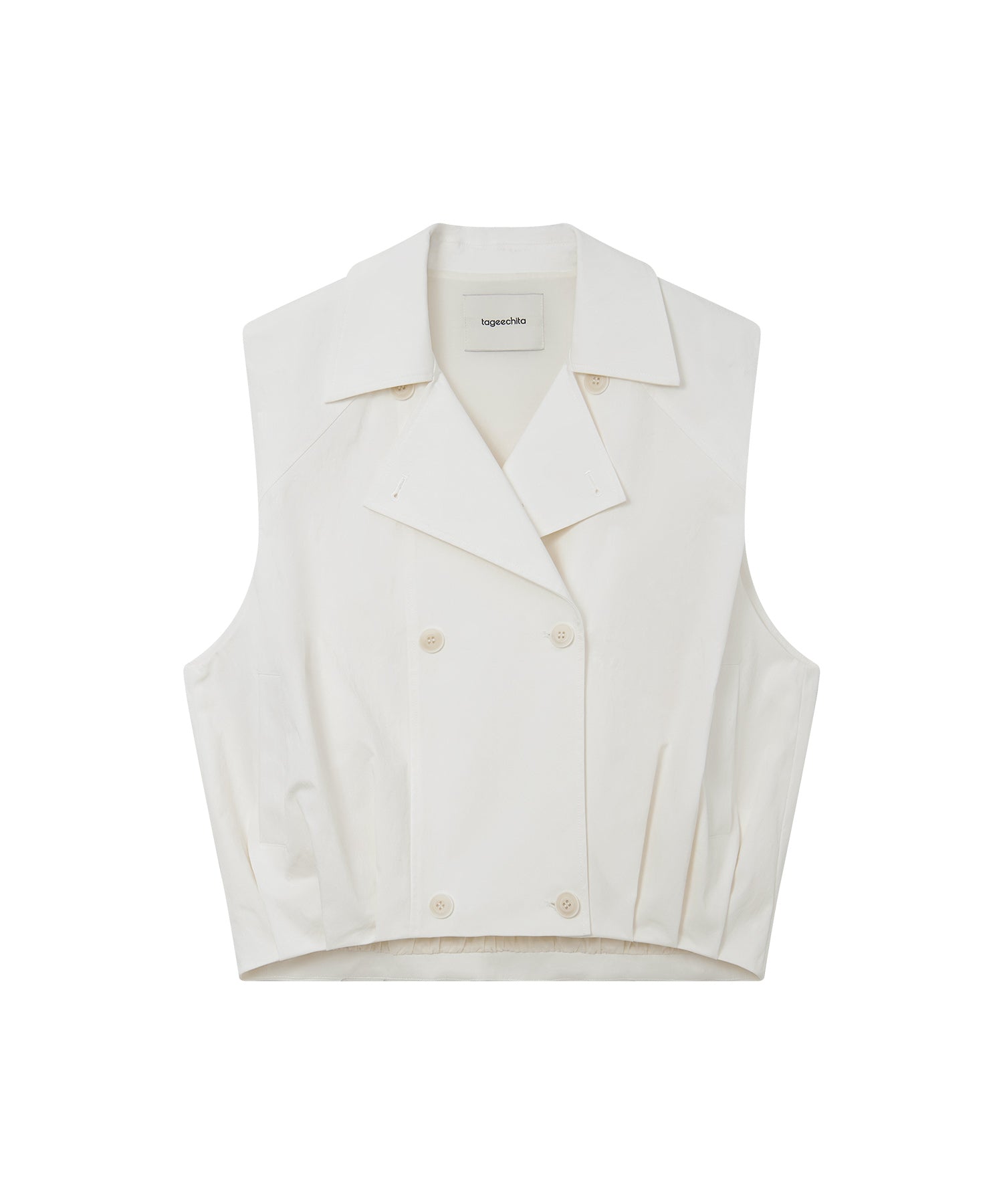"Shipping scheduled for late February to early March" Lapel Collar Double-Breasted Vest