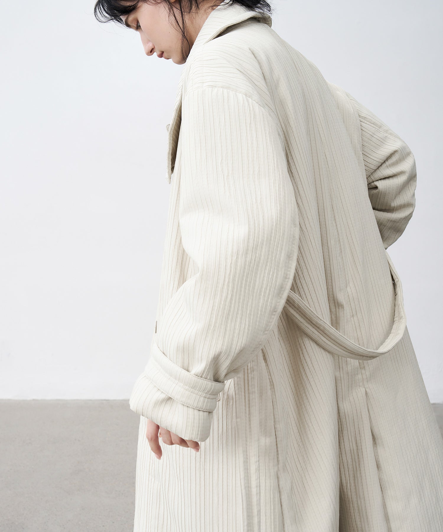 Stand Collar Oversized Long Cotton Coat