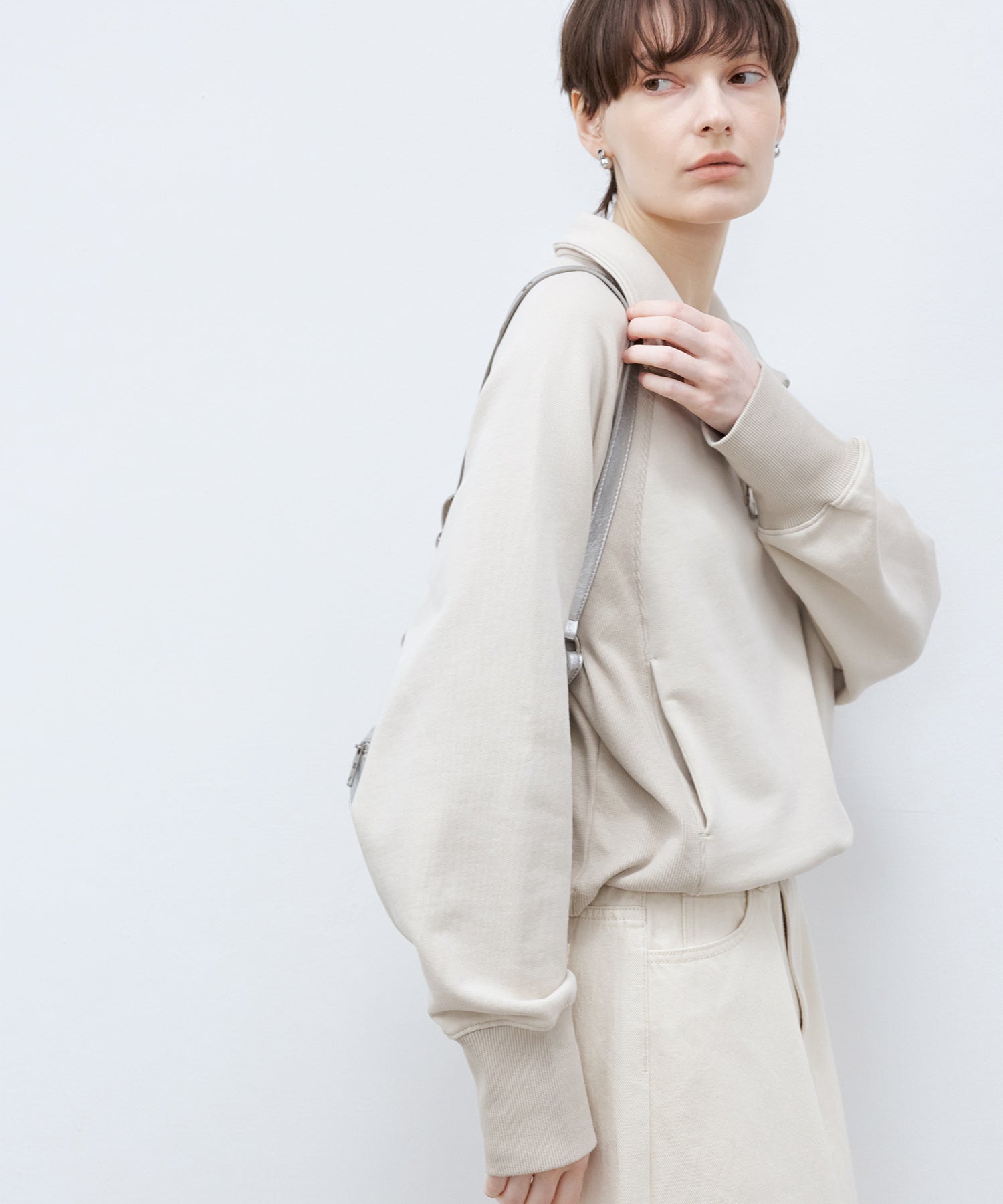 Half-Zip Oversized Pullover