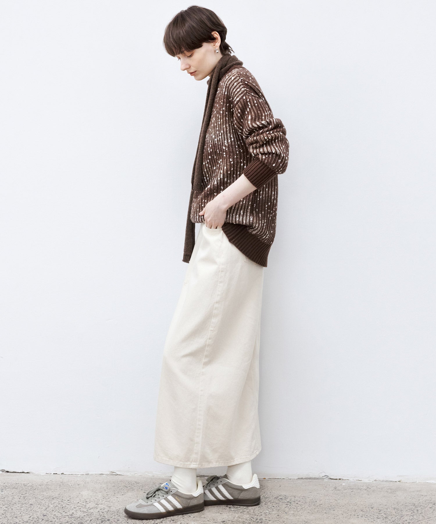 Cozy Snowflake Crew Neck Knit Sweater