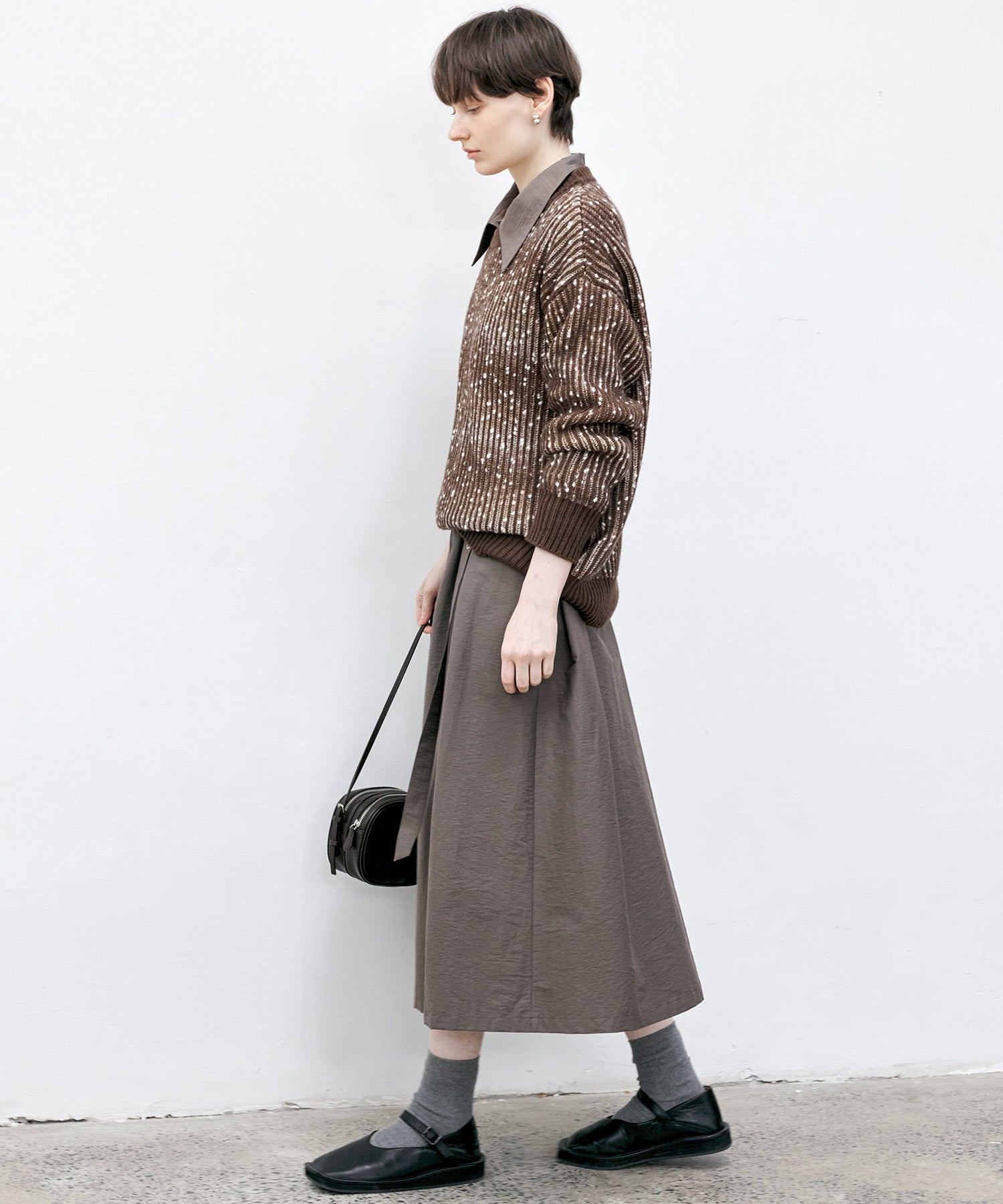 Cozy Snowflake Crew Neck Knit Sweater