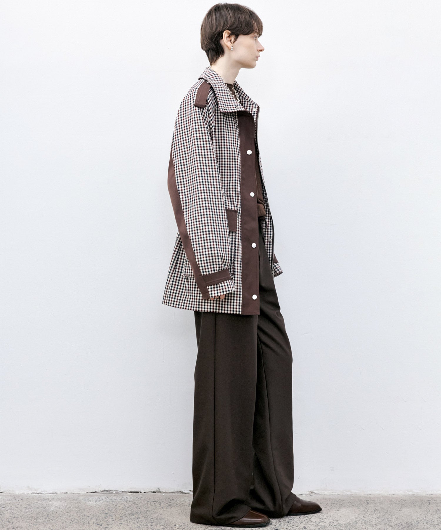 Check Pattern Hunting Jacket