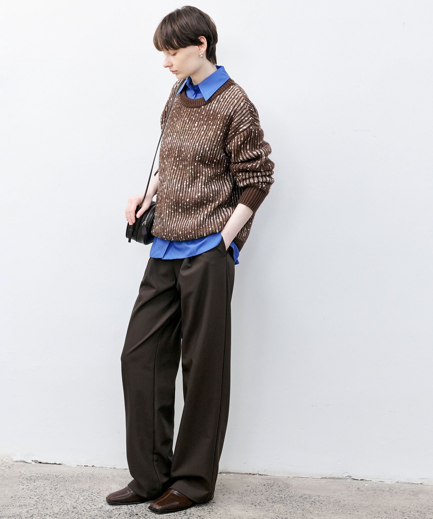 Cozy Snowflake Crew Neck Knit Sweater