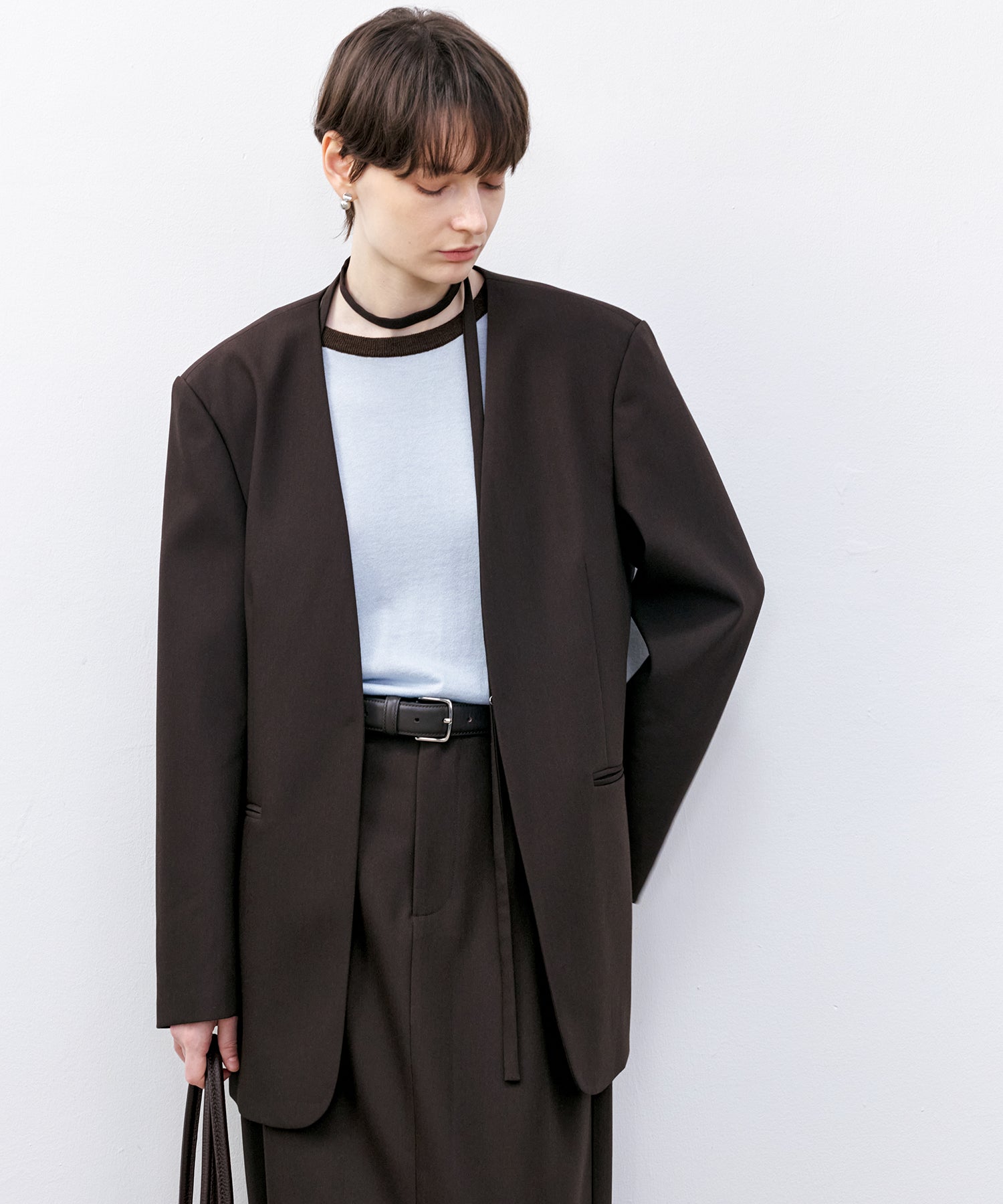 Basic Round-neck Knit Tops
