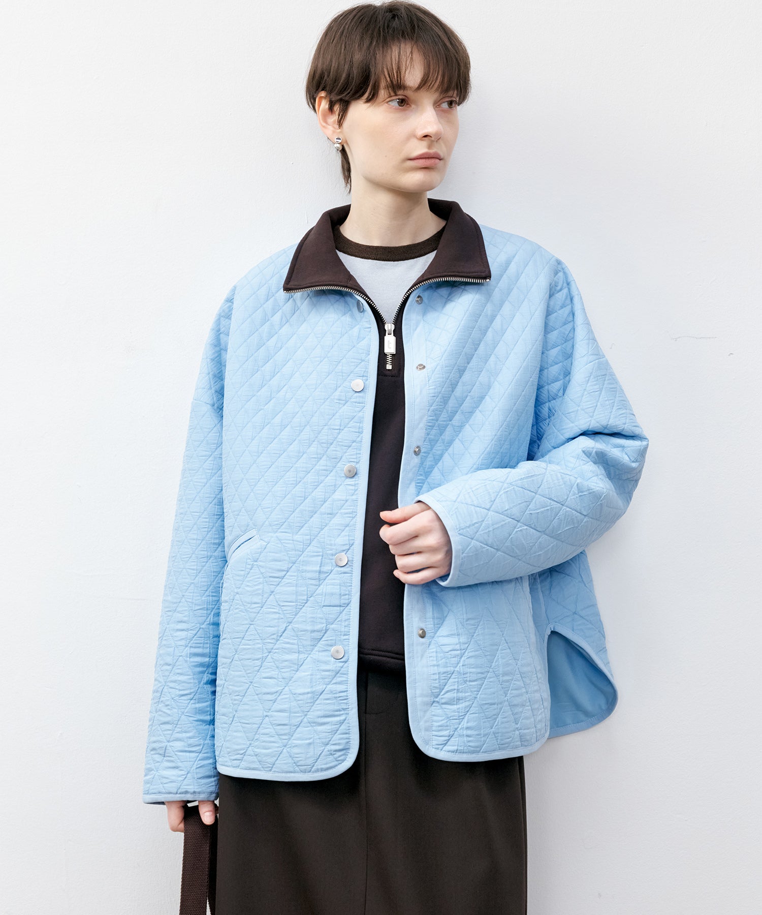 Half-Zip Oversized Pullover