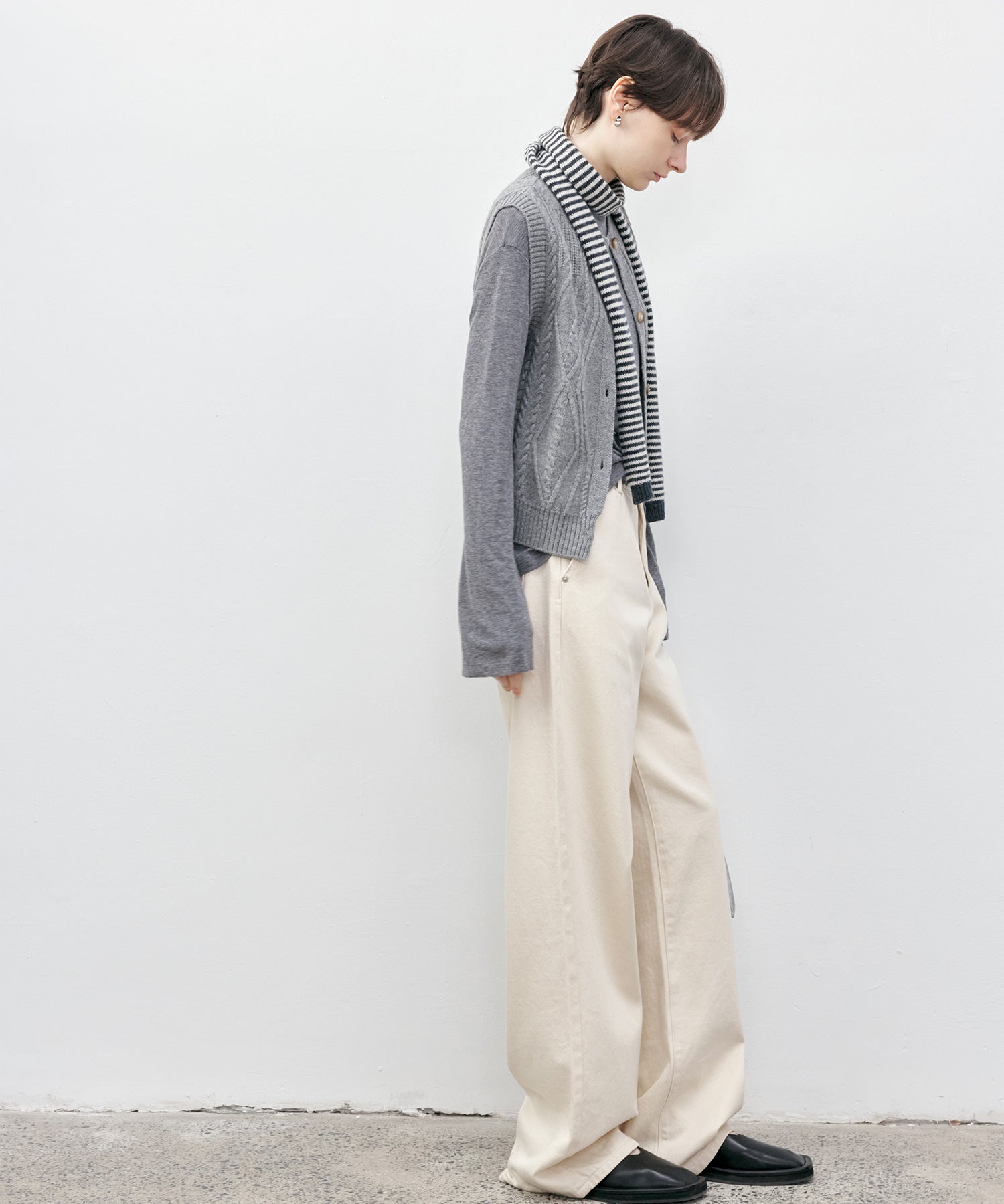 Basic Straight Narrow White Denim