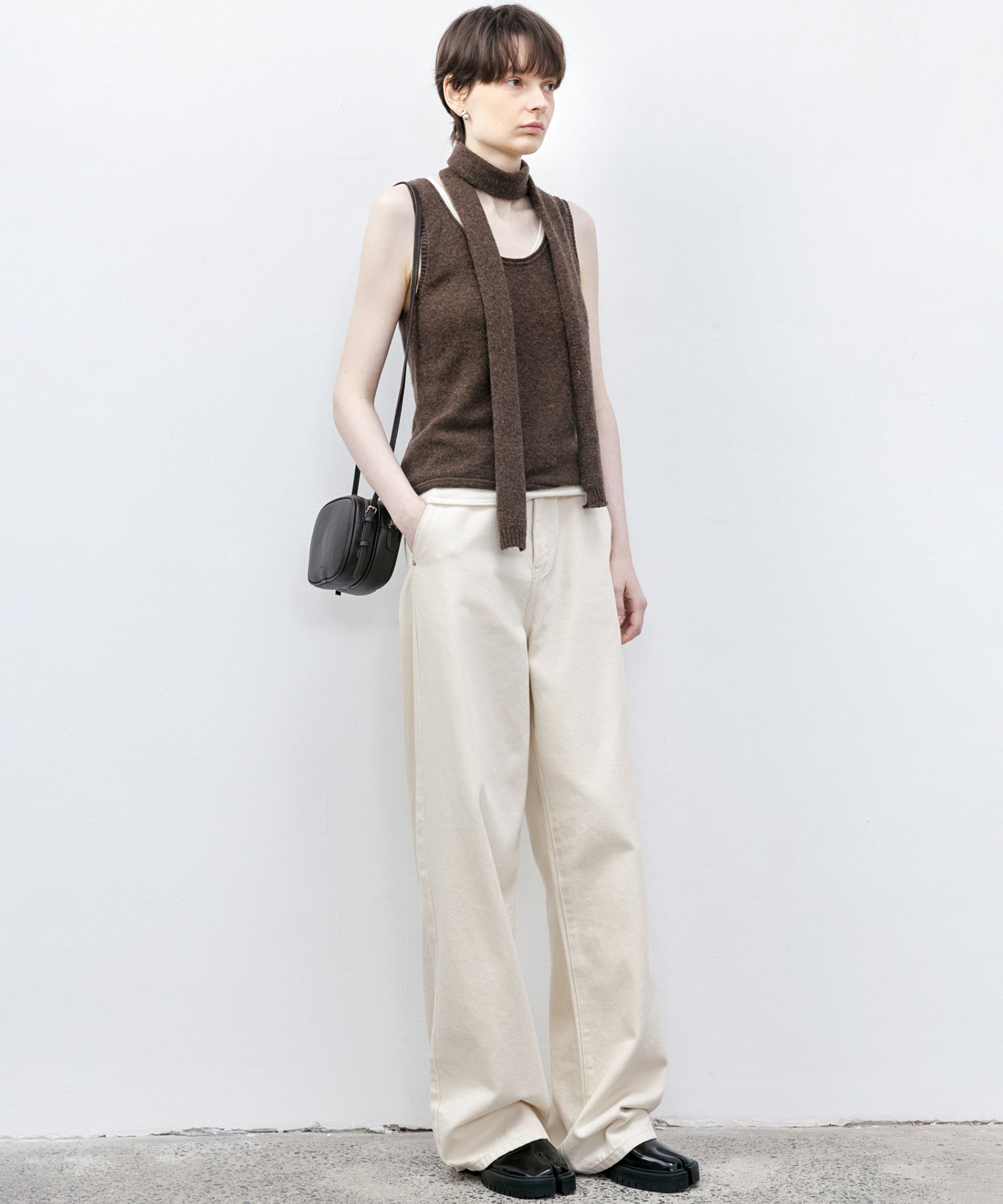 Basic Straight Narrow White Denim