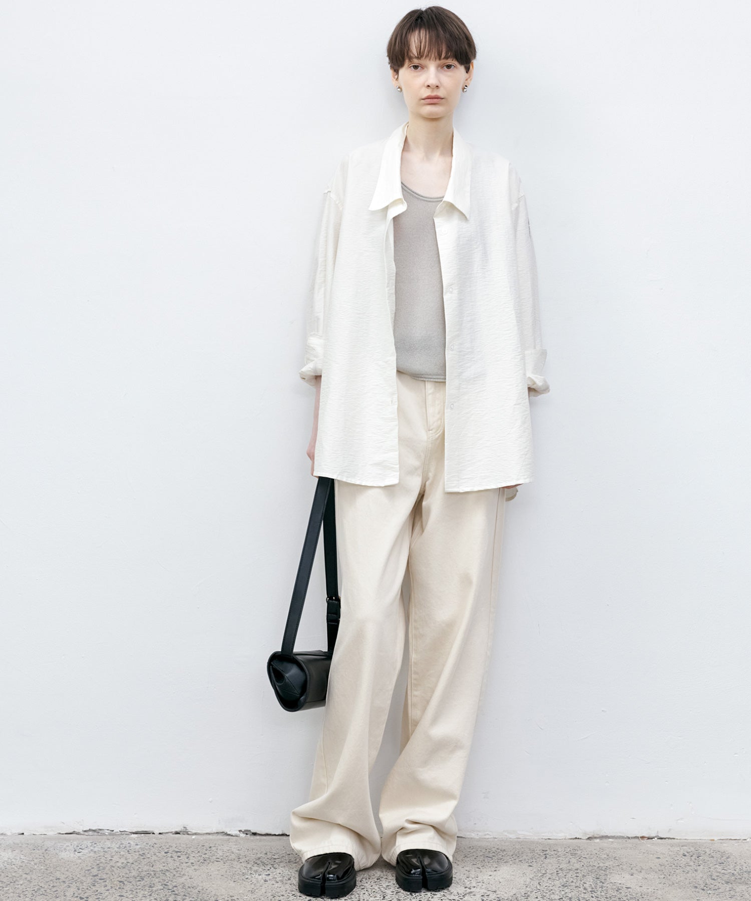Basic Straight Narrow White Denim