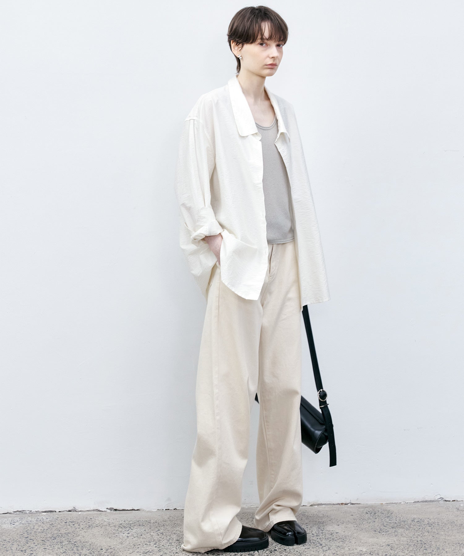 Basic Straight Narrow White Denim