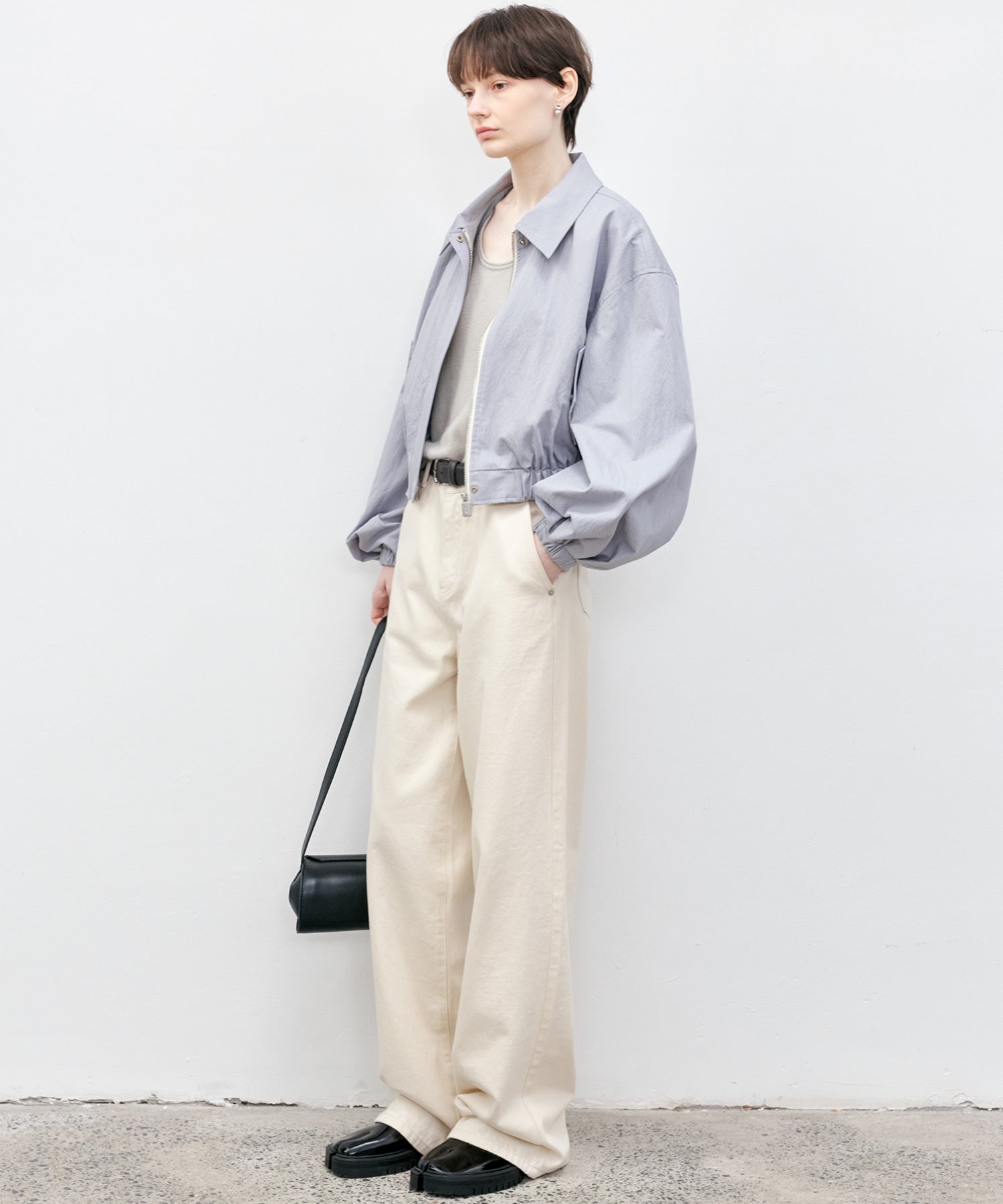 Basic Straight Narrow White Denim