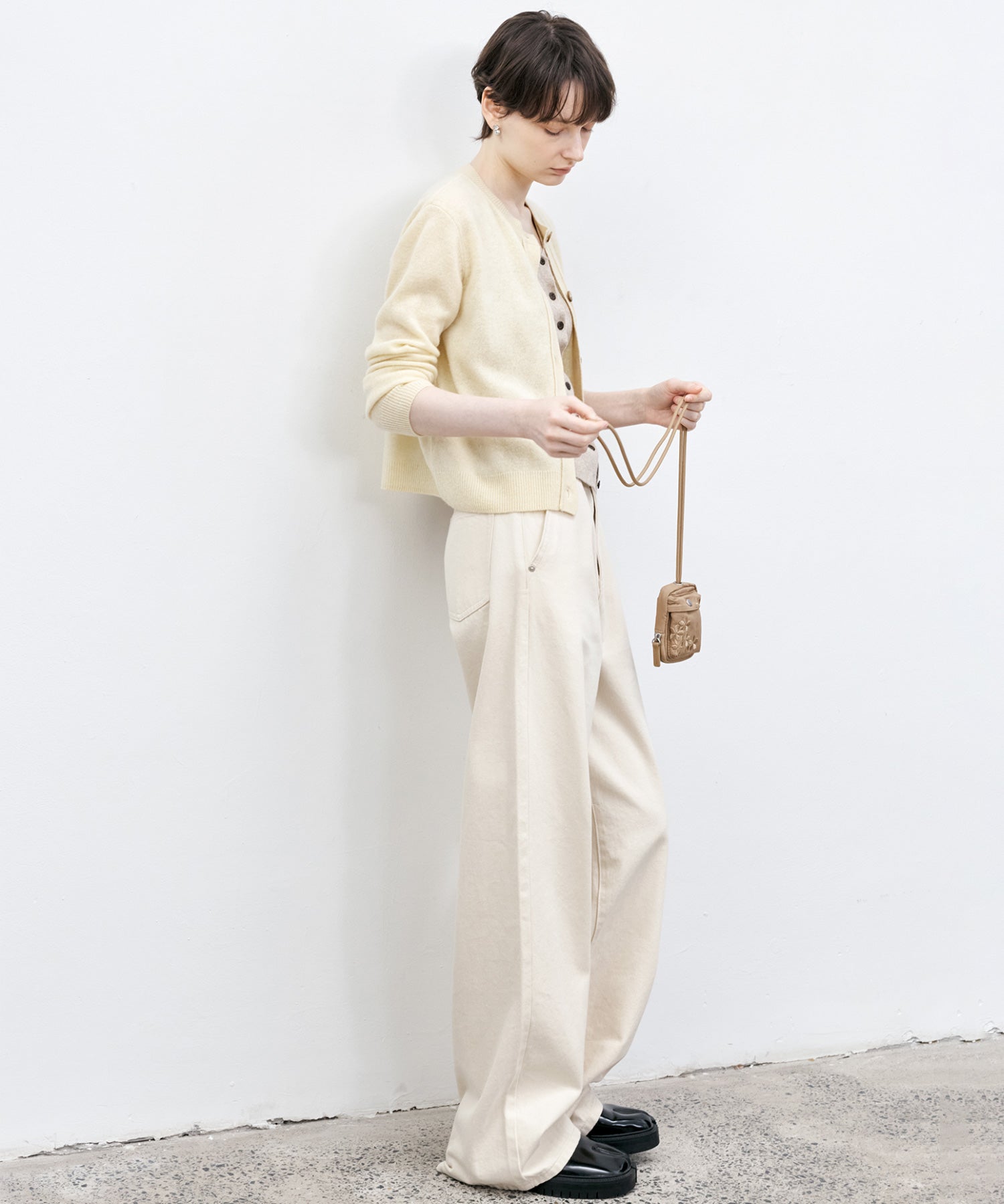 Basic Straight Narrow White Denim