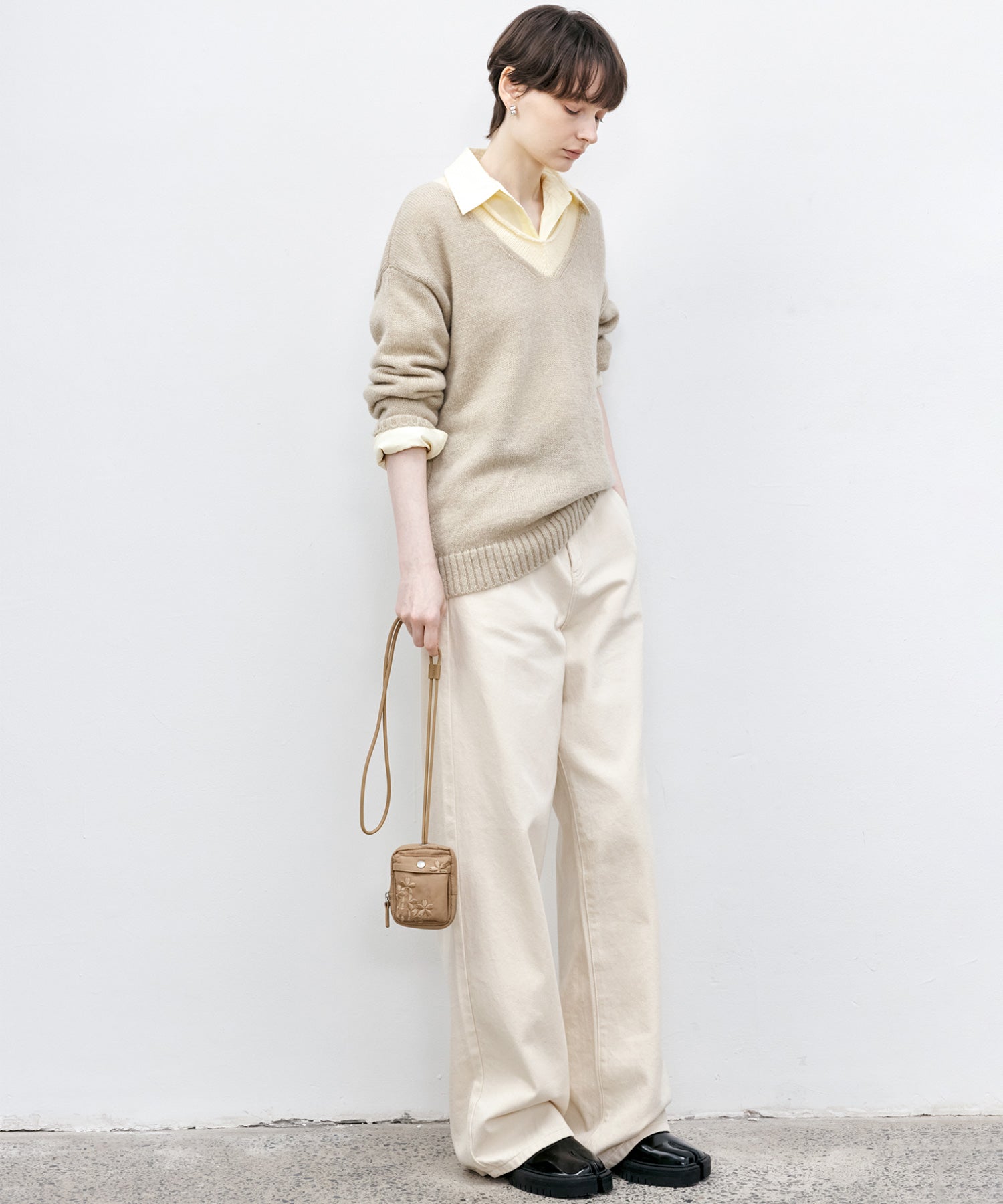 Basic Straight Narrow White Denim