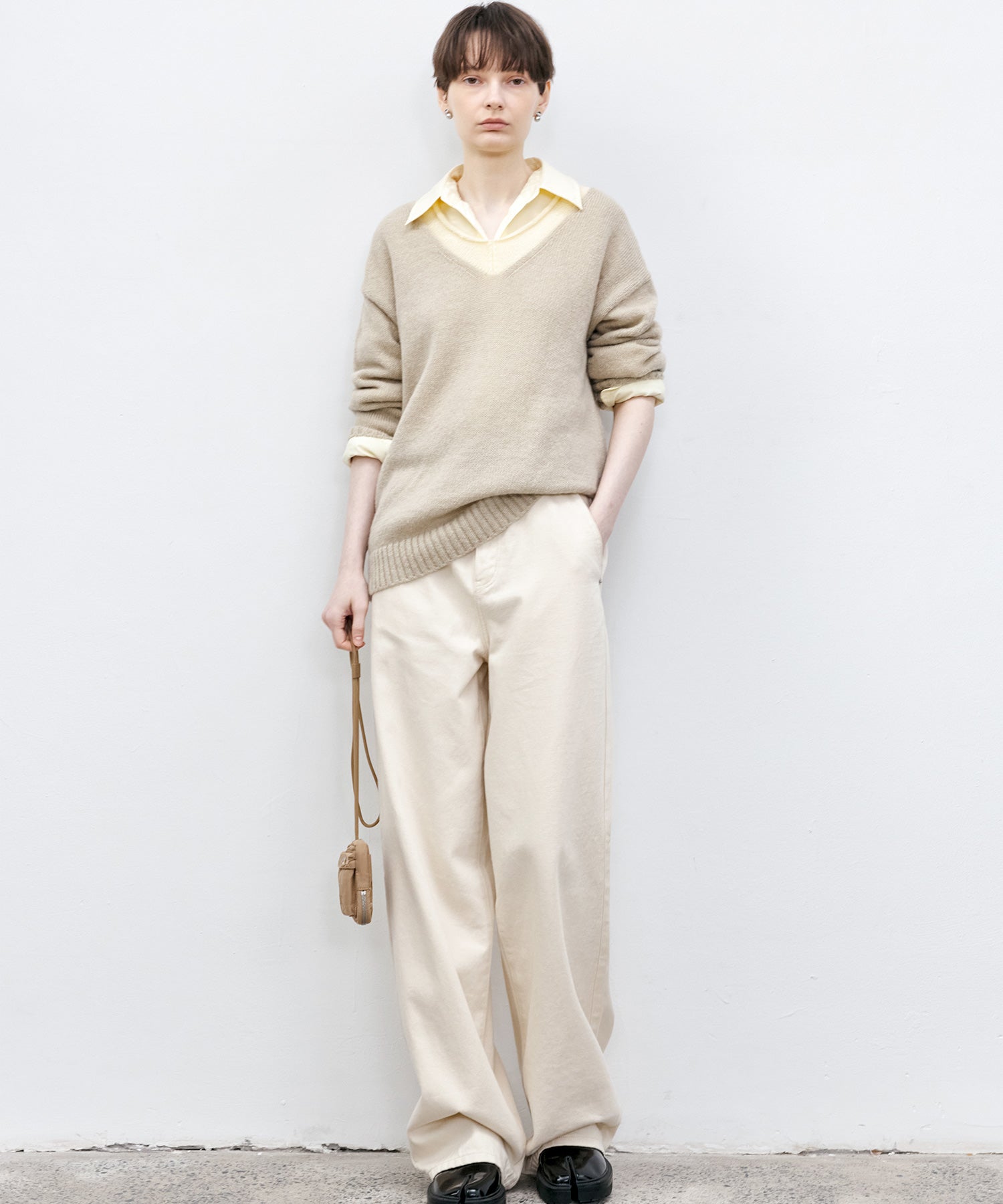 Basic Straight Narrow White Denim