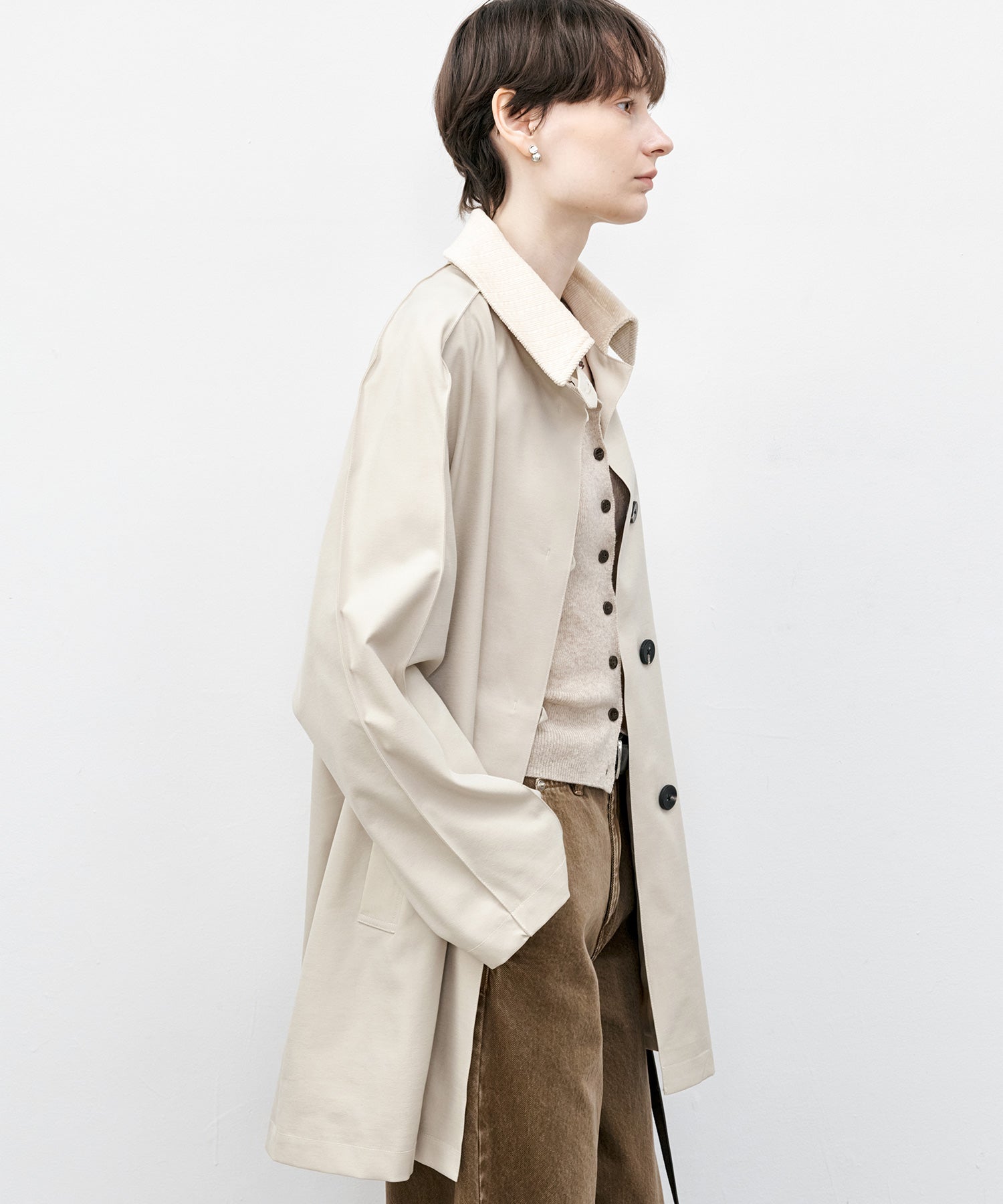 Front Button Soft Wool-Blend Knit Vest