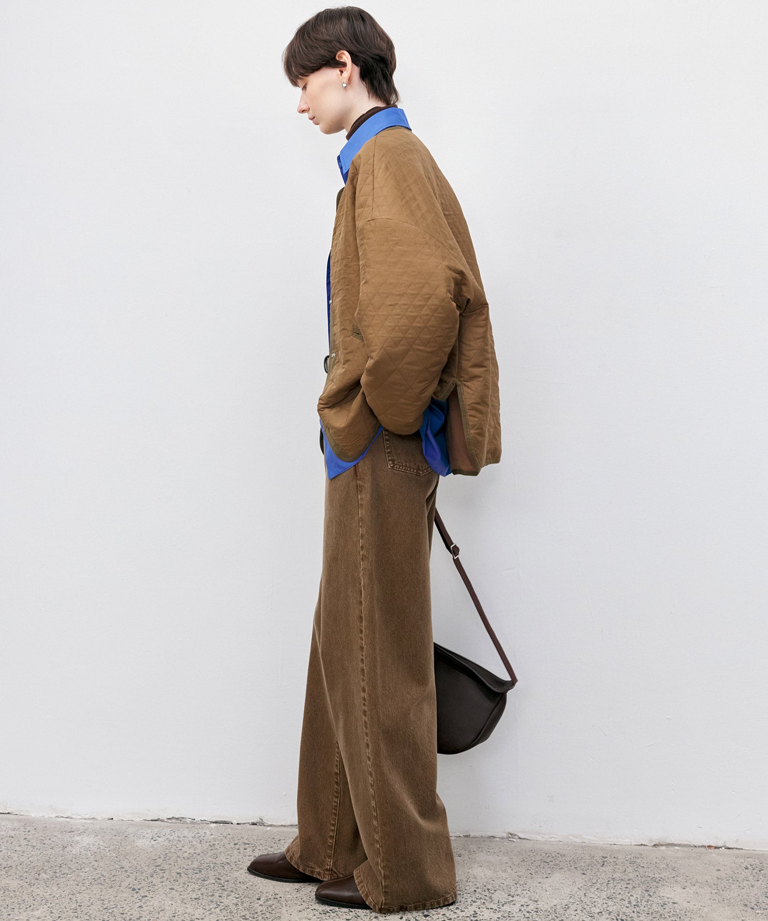 Cross-Front Button 2-Way Shirt