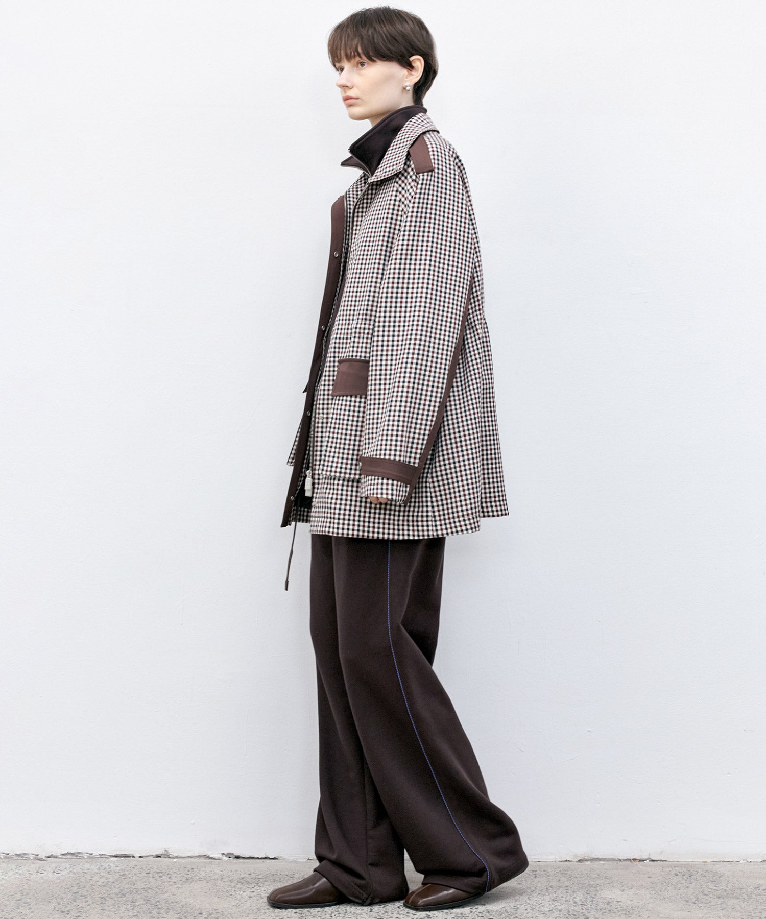 Check Pattern Hunting Jacket