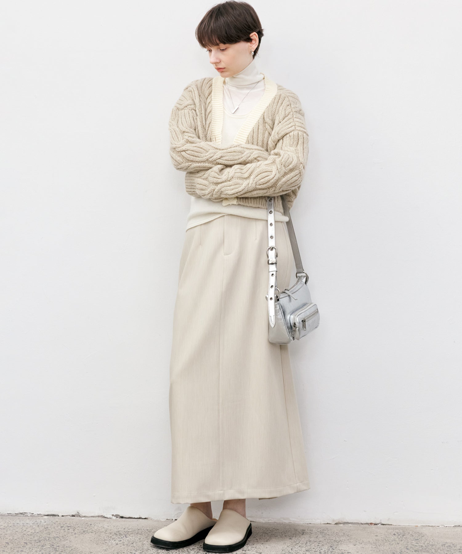 Cable Knit Cropped Bolero