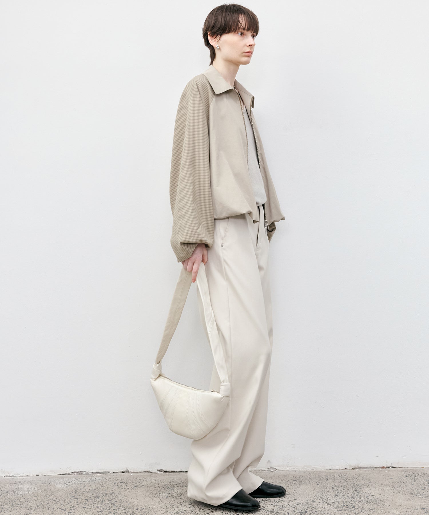 White Straight-Leg Pants