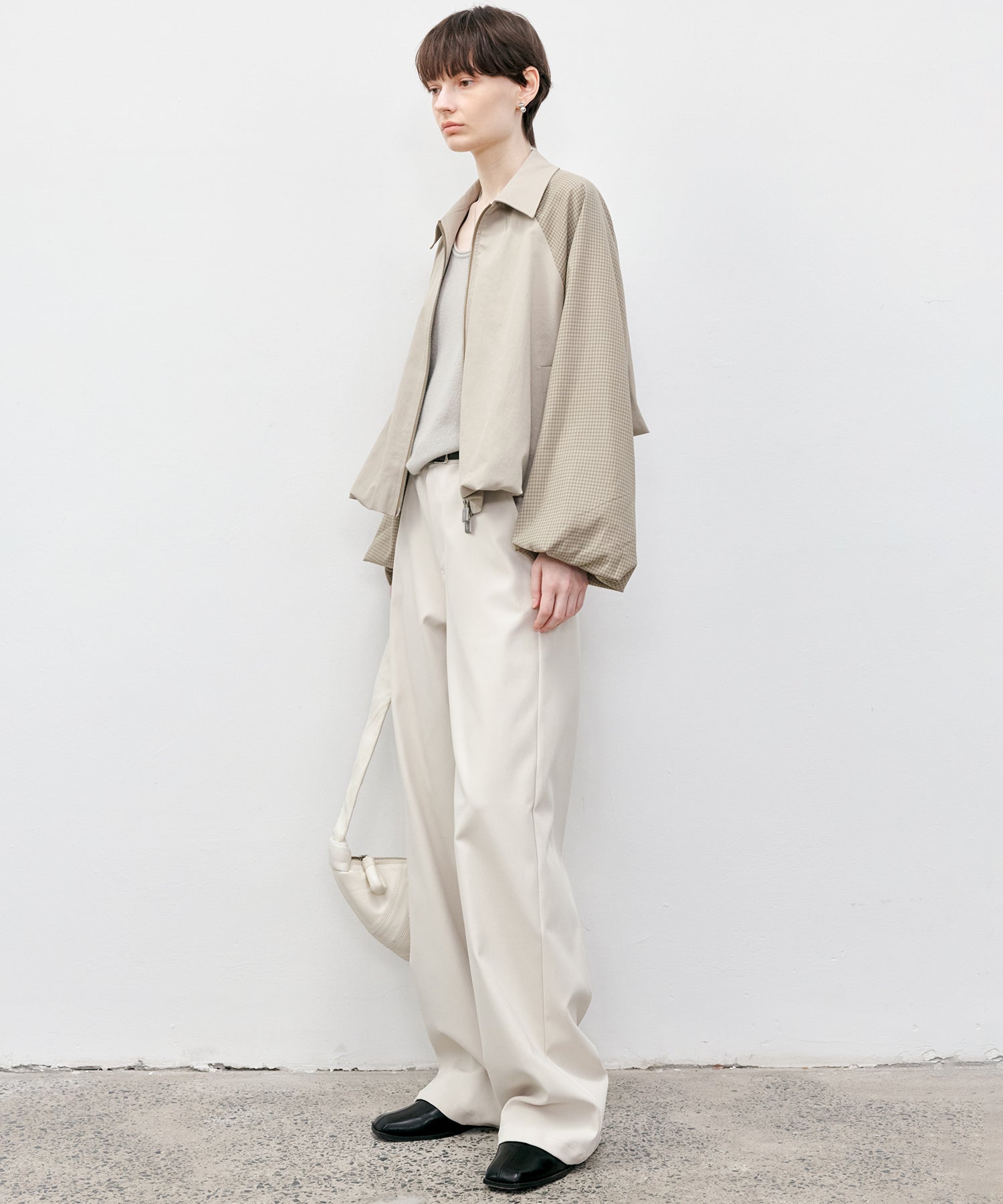 White Straight-Leg Pants